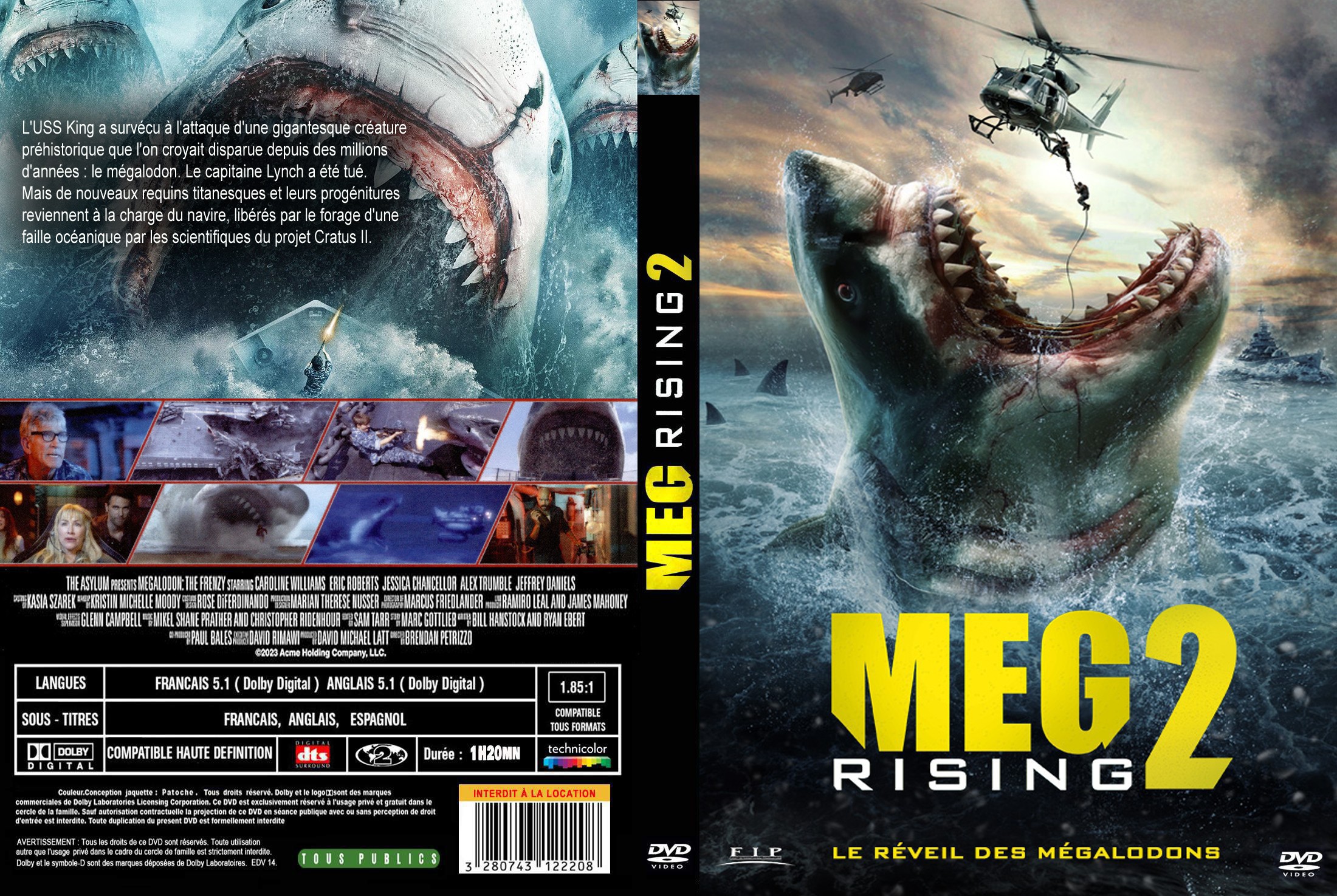Jaquette DVD MEG rising 2 custom