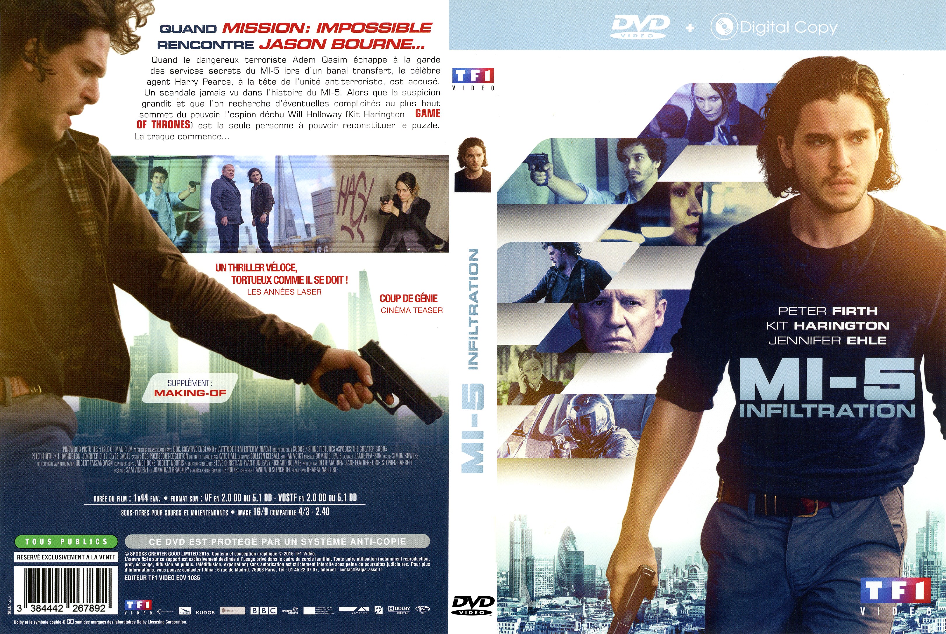 Jaquette DVD MI-5 Infiltration