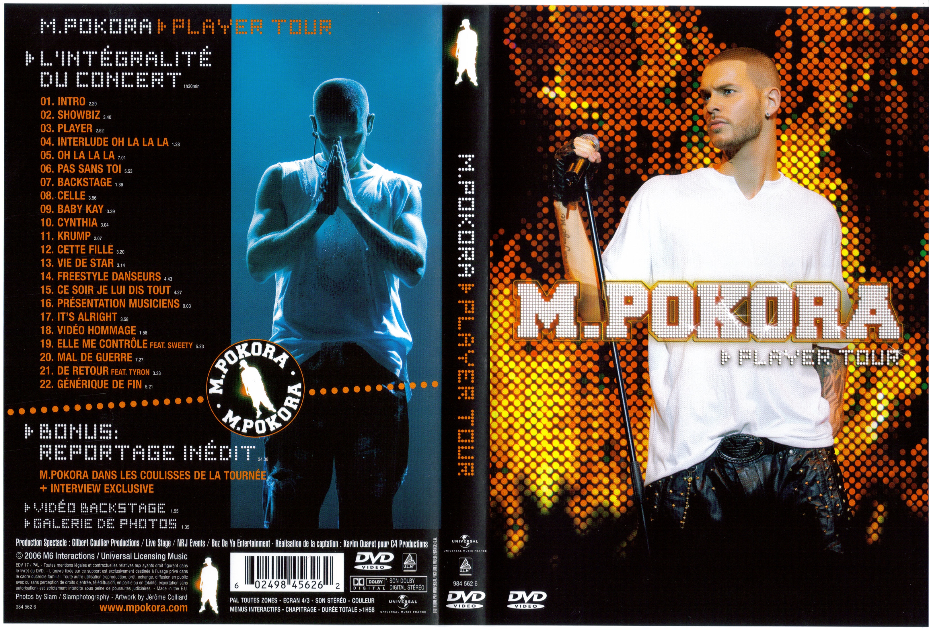 Jaquette DVD M Pokora player tour