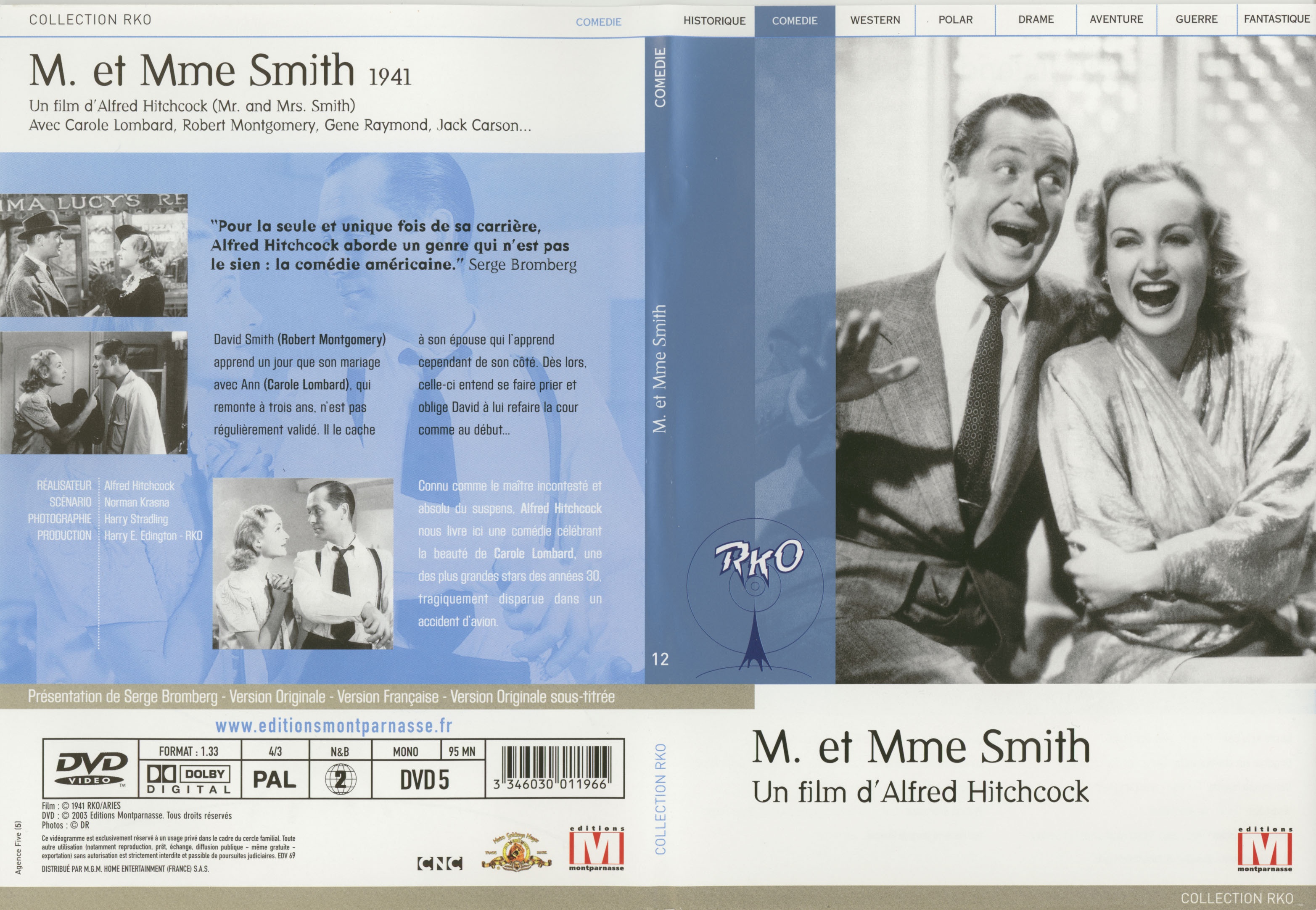 Jaquette DVD M et Mme Smith
