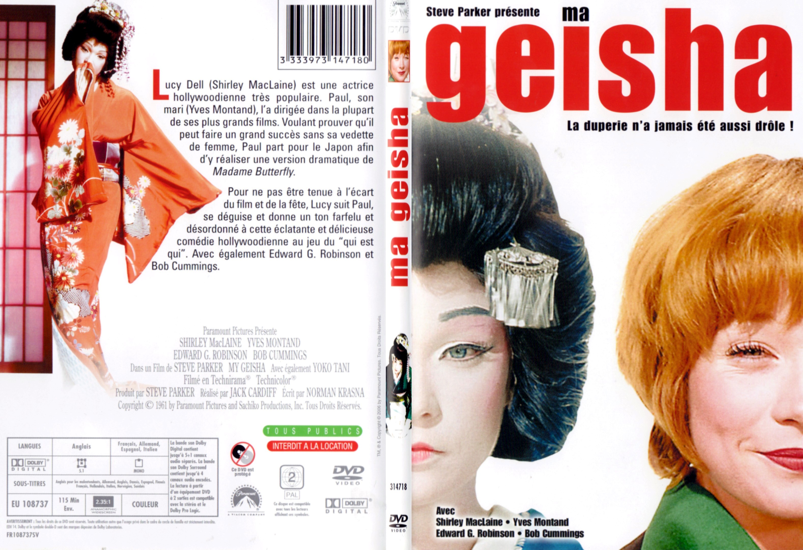 Jaquette DVD Ma geisha - SLIM