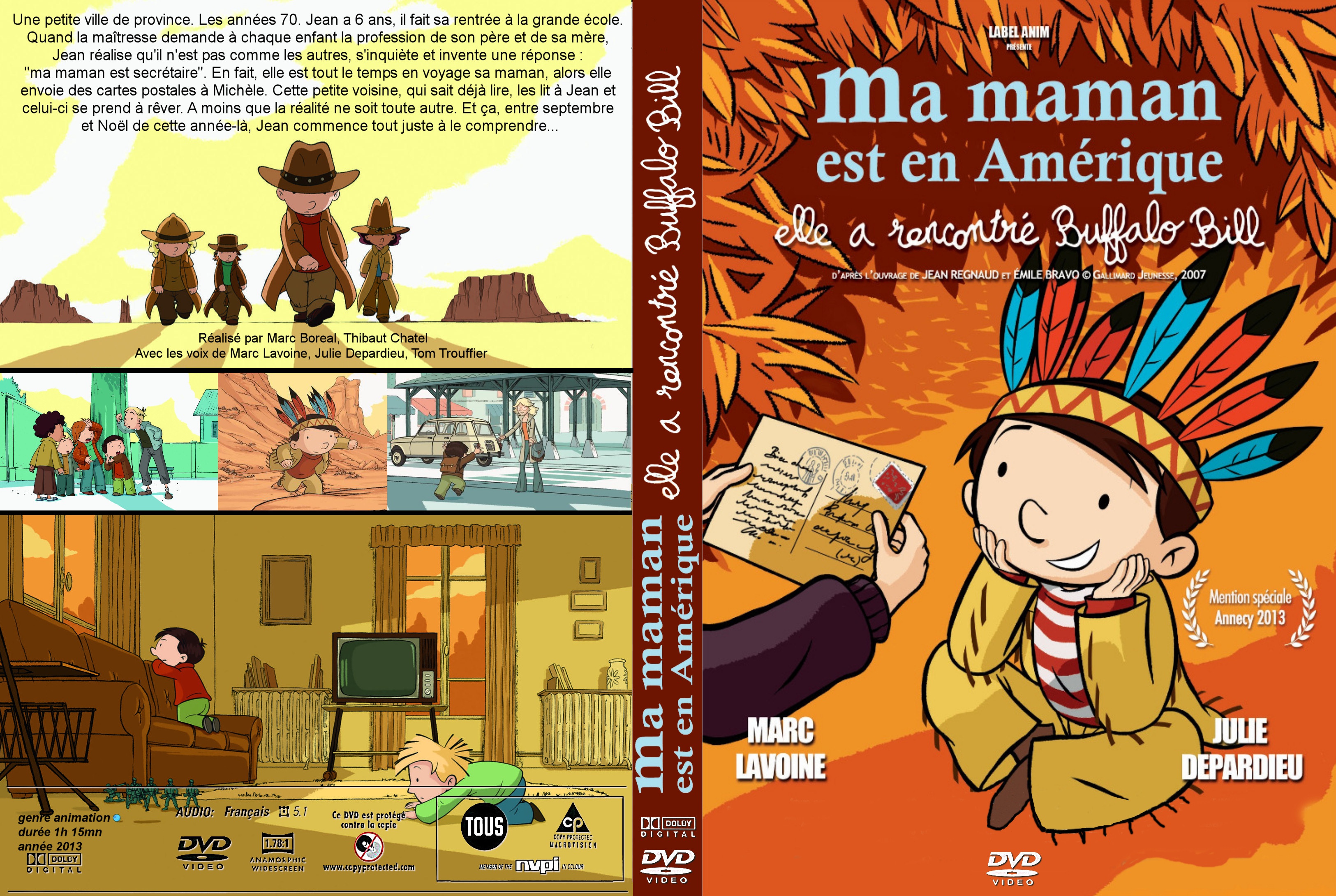 Jaquette DVD Ma maman est en Amrique, elle a rencontr Buffalo Bill custom