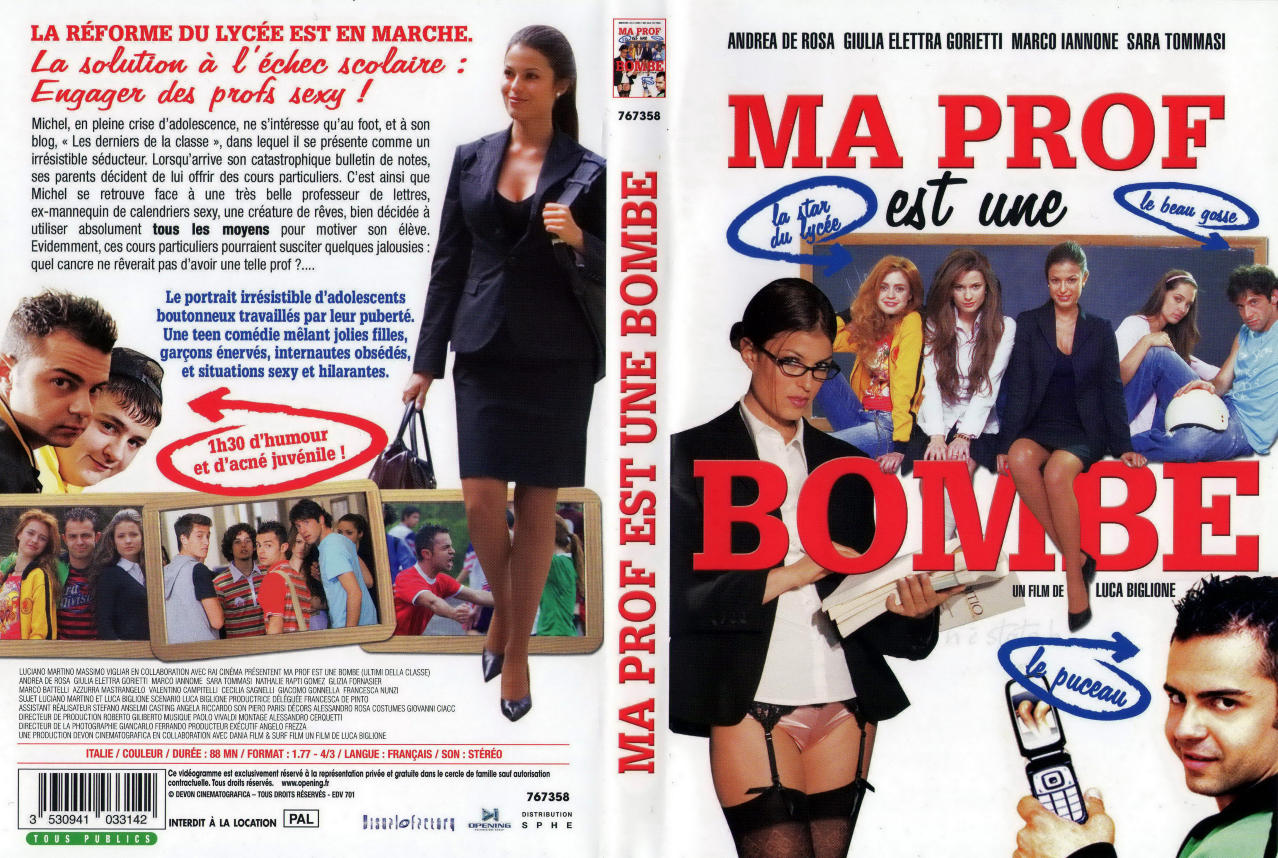 Jaquette DVD Ma prof est une bombe