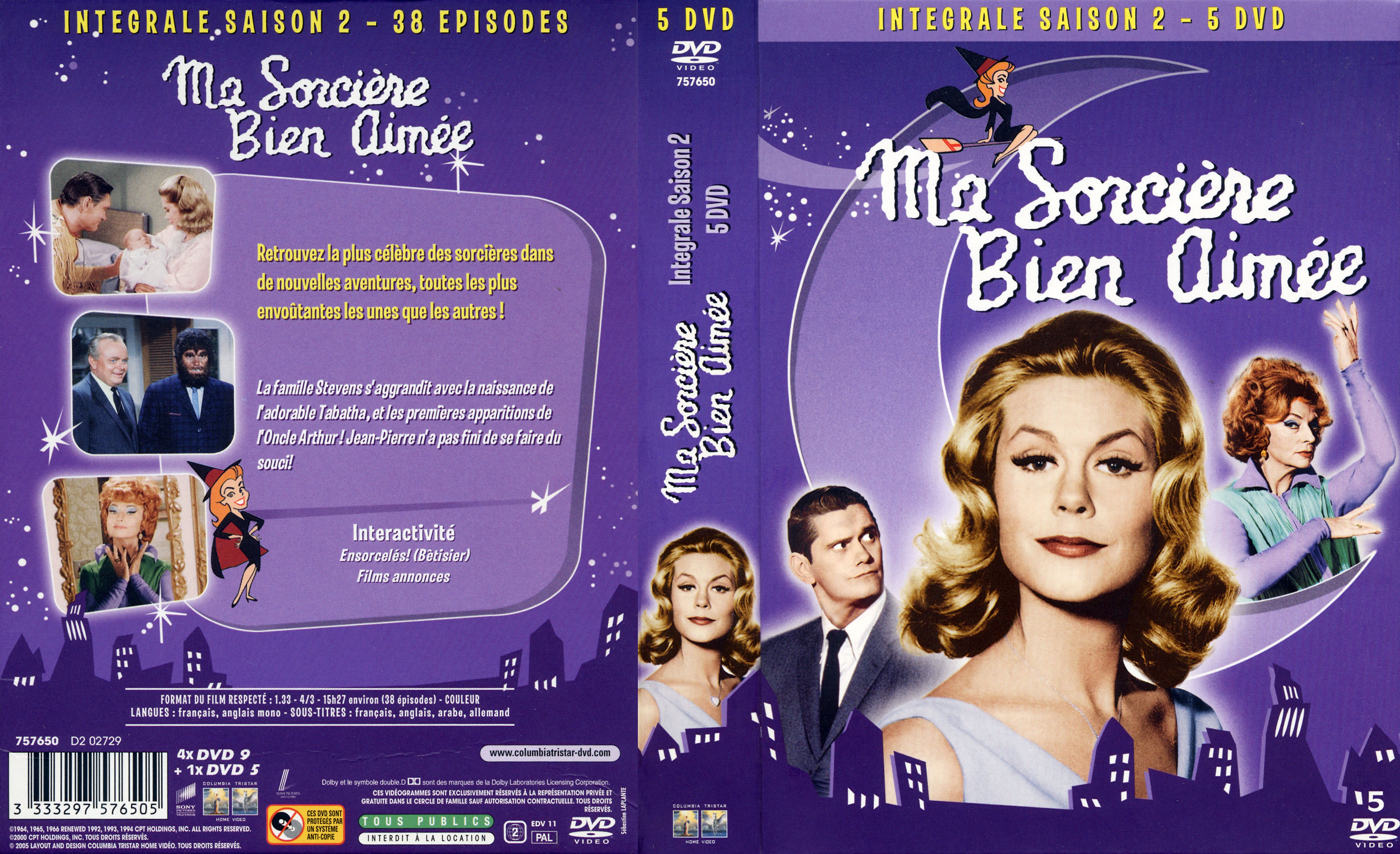 Jaquette DVD Ma sorciere bien aimee Saison 2 COFFRET