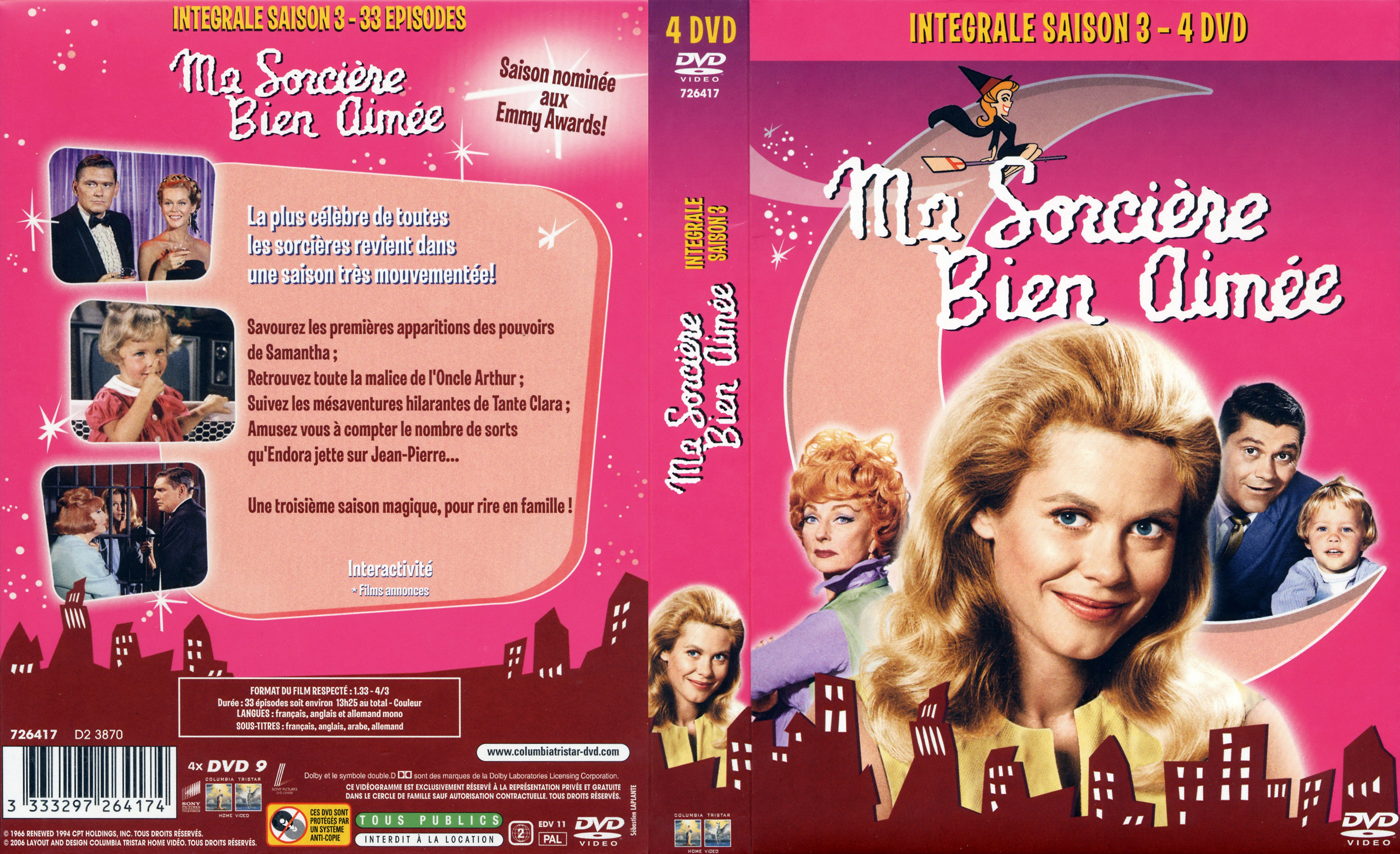 Jaquette DVD Ma sorciere bien aimee Saison 3 COFFRET