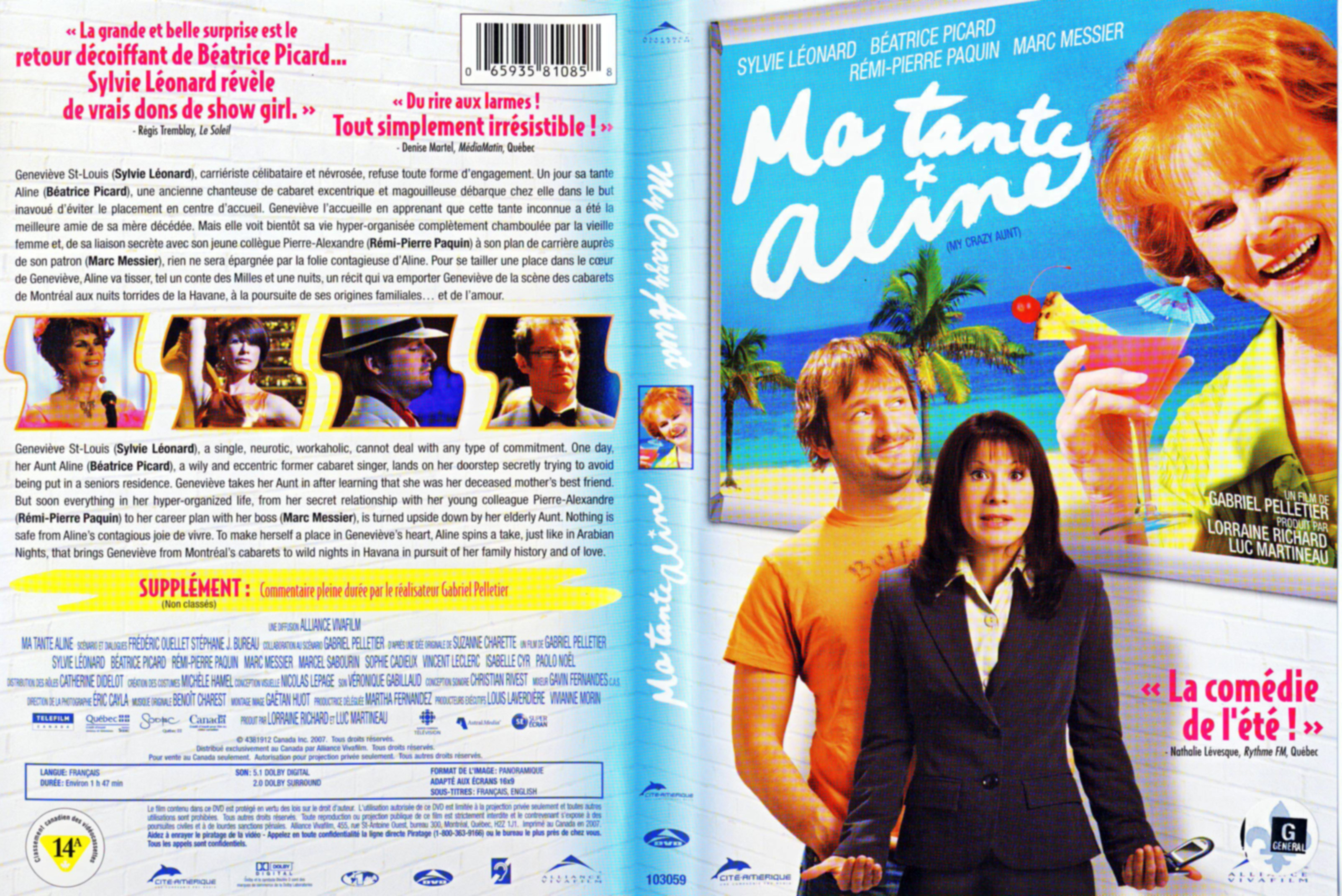 Jaquette DVD Ma tante Aline