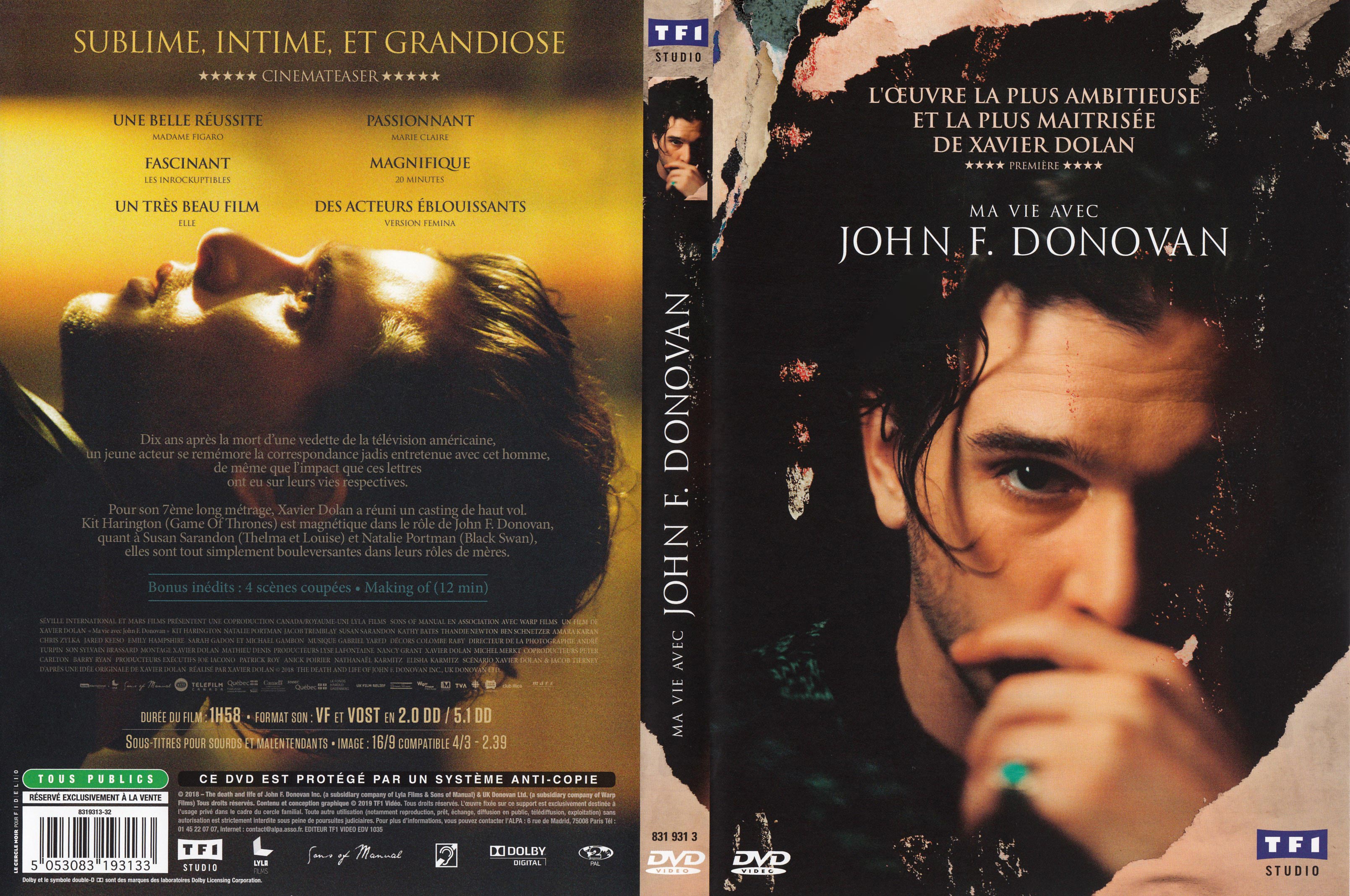 Jaquette DVD Ma vie avec John F Donovan