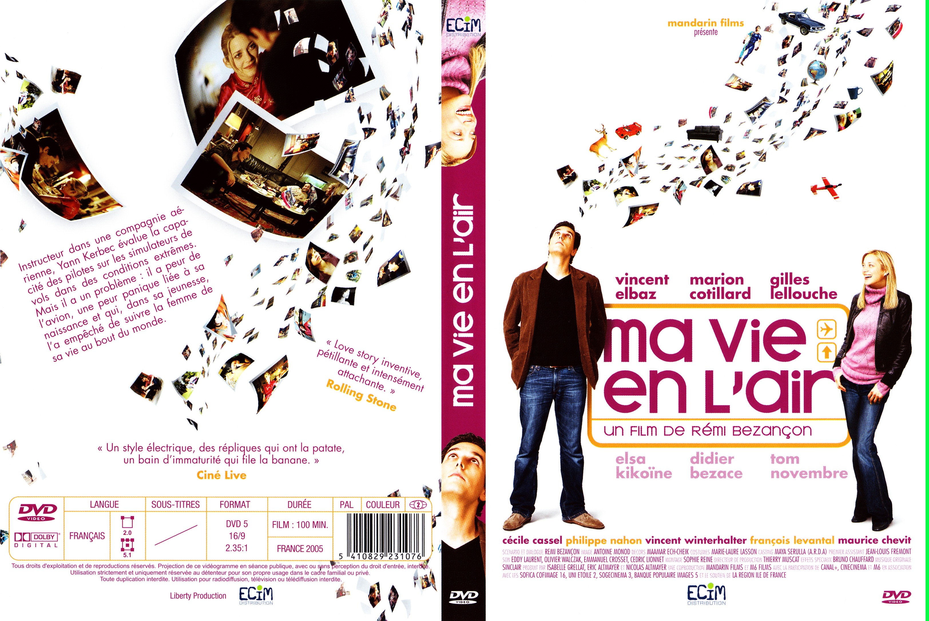 Jaquette DVD Ma vie en l