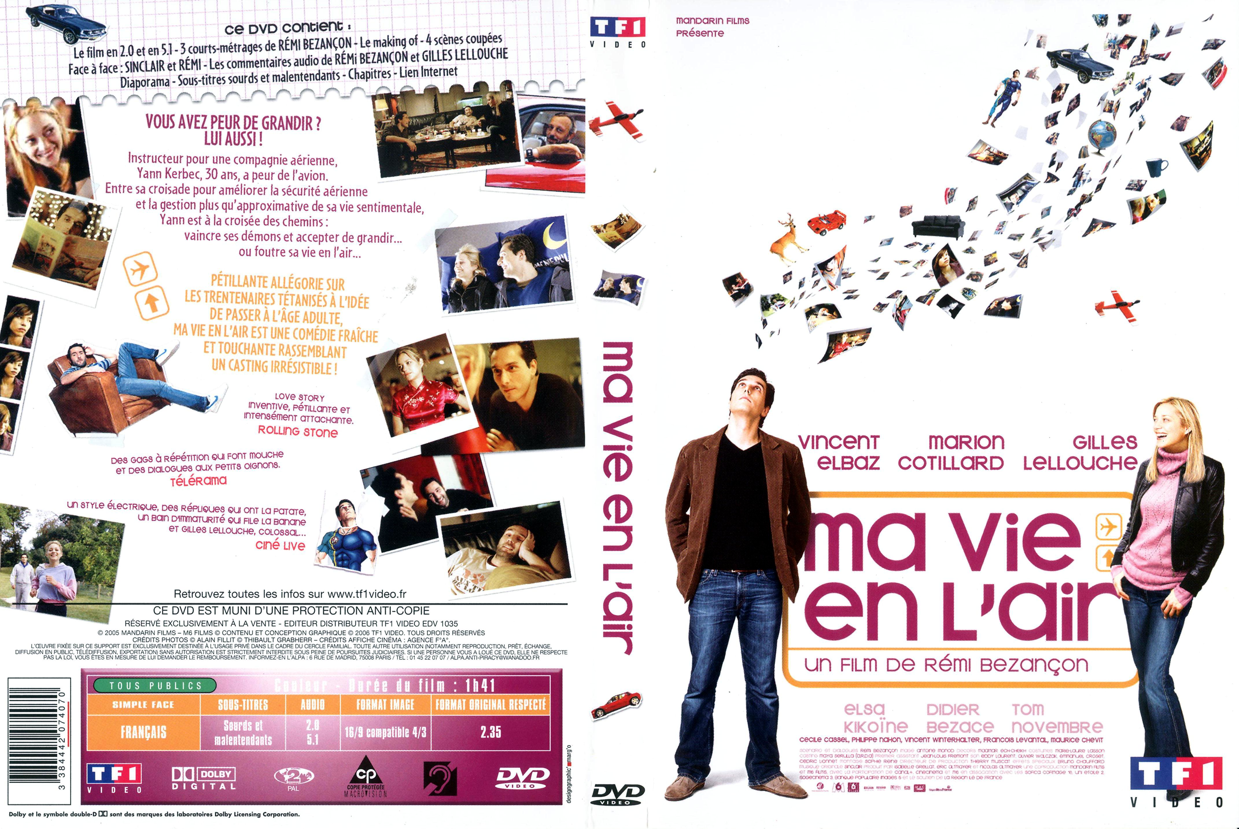 Jaquette DVD Ma vie en l