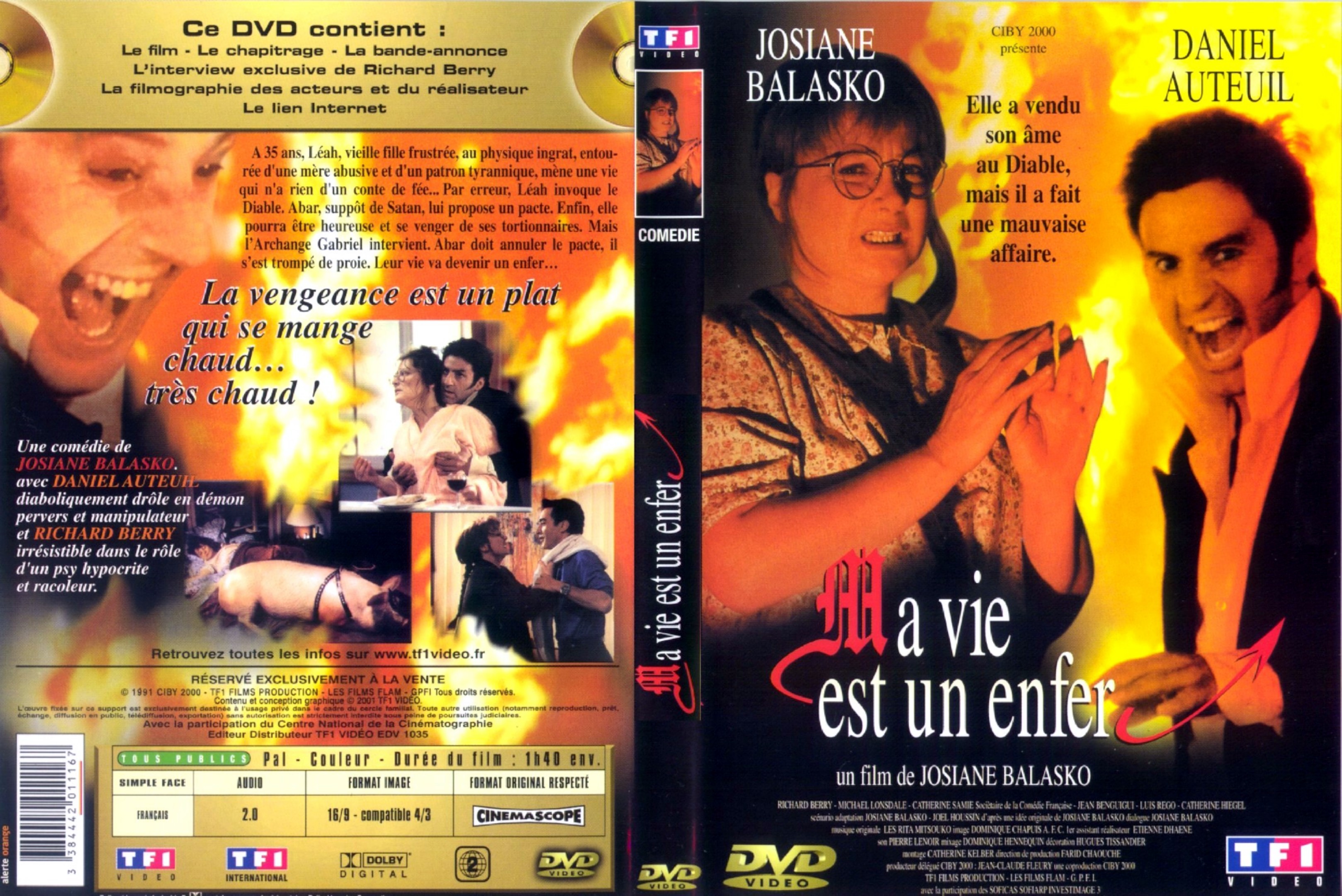 Jaquette DVD Ma vie est un enfer