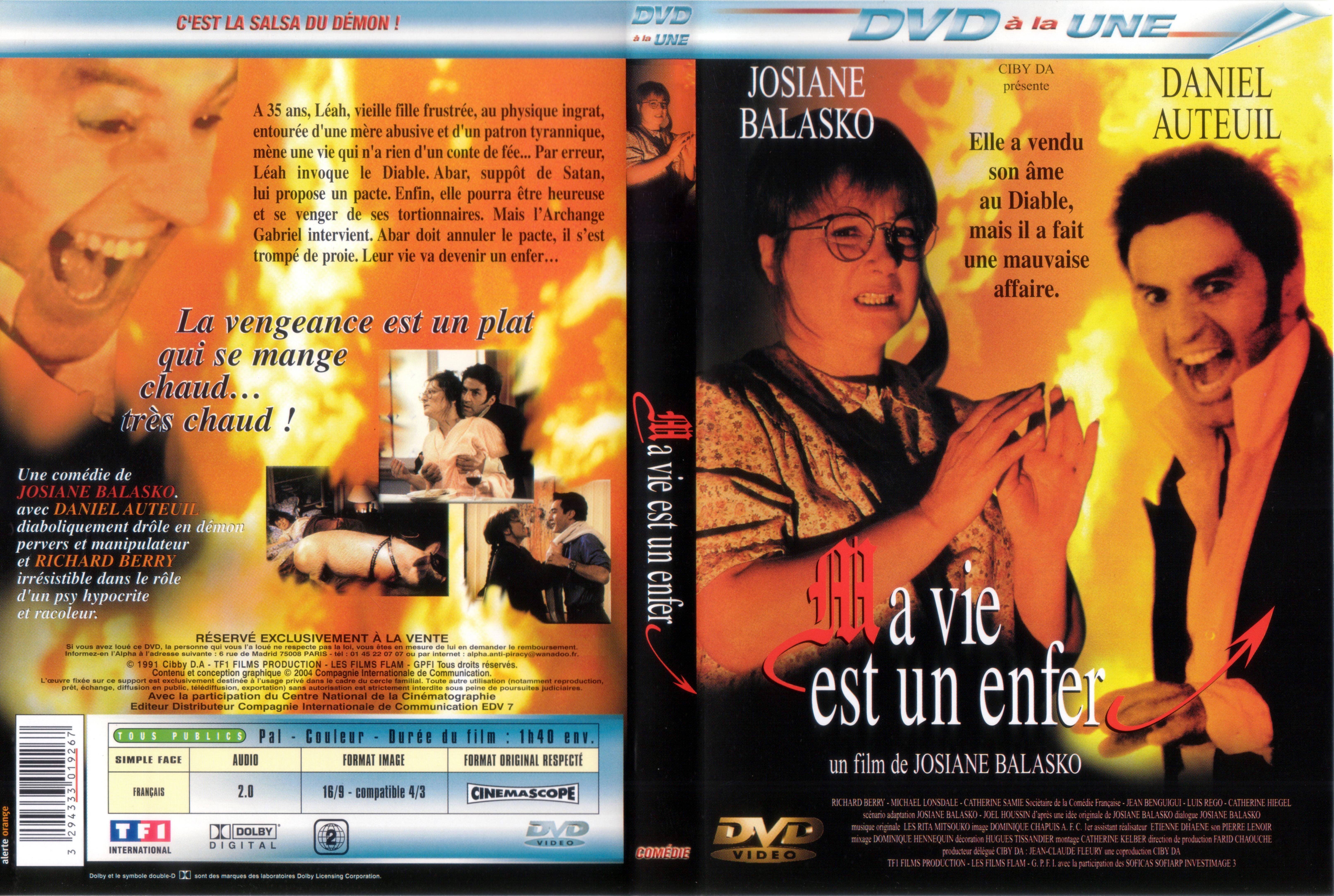 Jaquette DVD Ma vie est un enfer v2