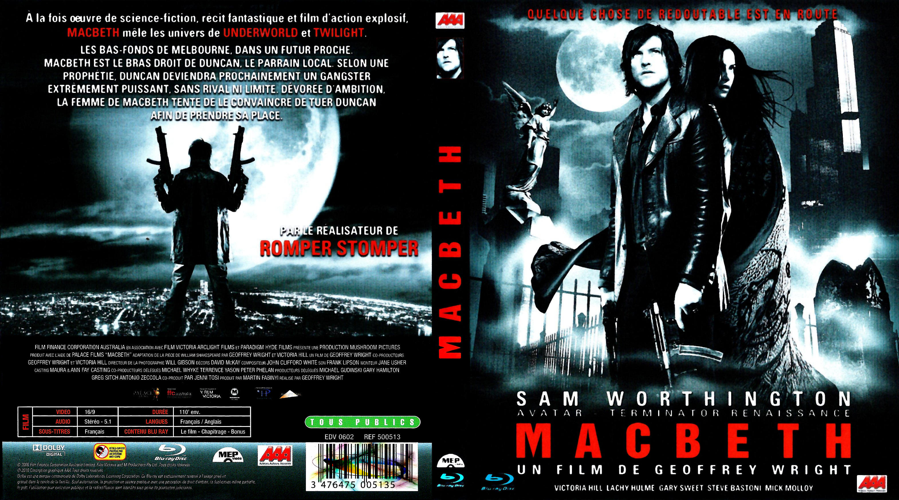 Jaquette DVD MacBeth (2006) (BLU-RAY)