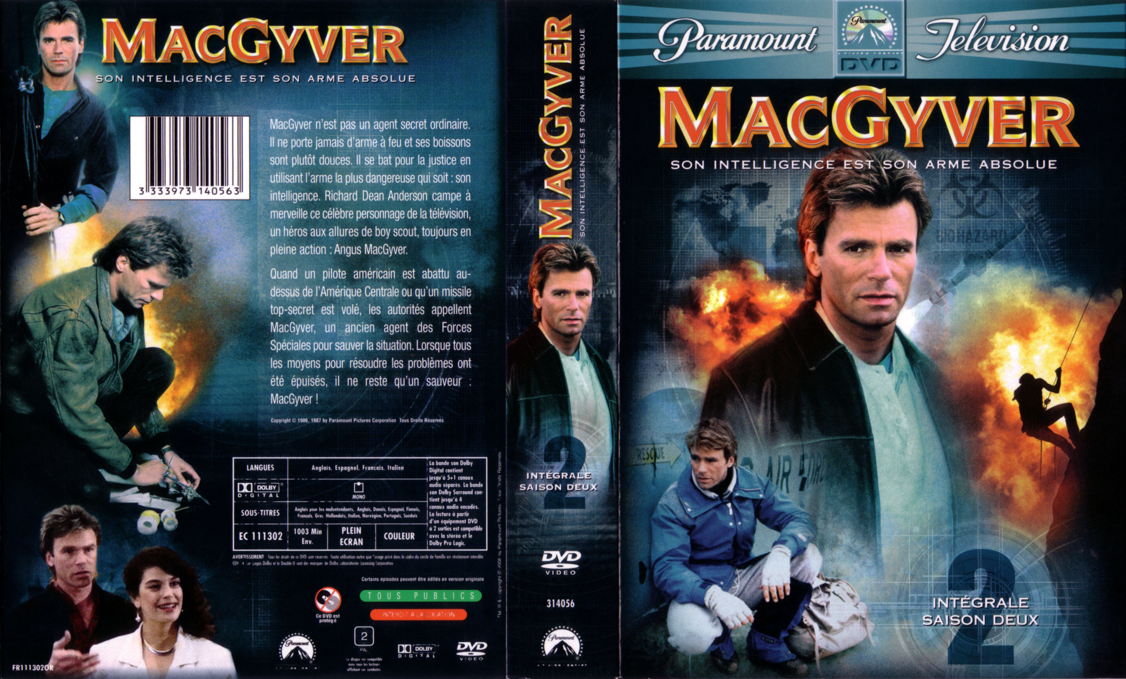 Jaquette DVD MacGyver Saison 2 COFFRET