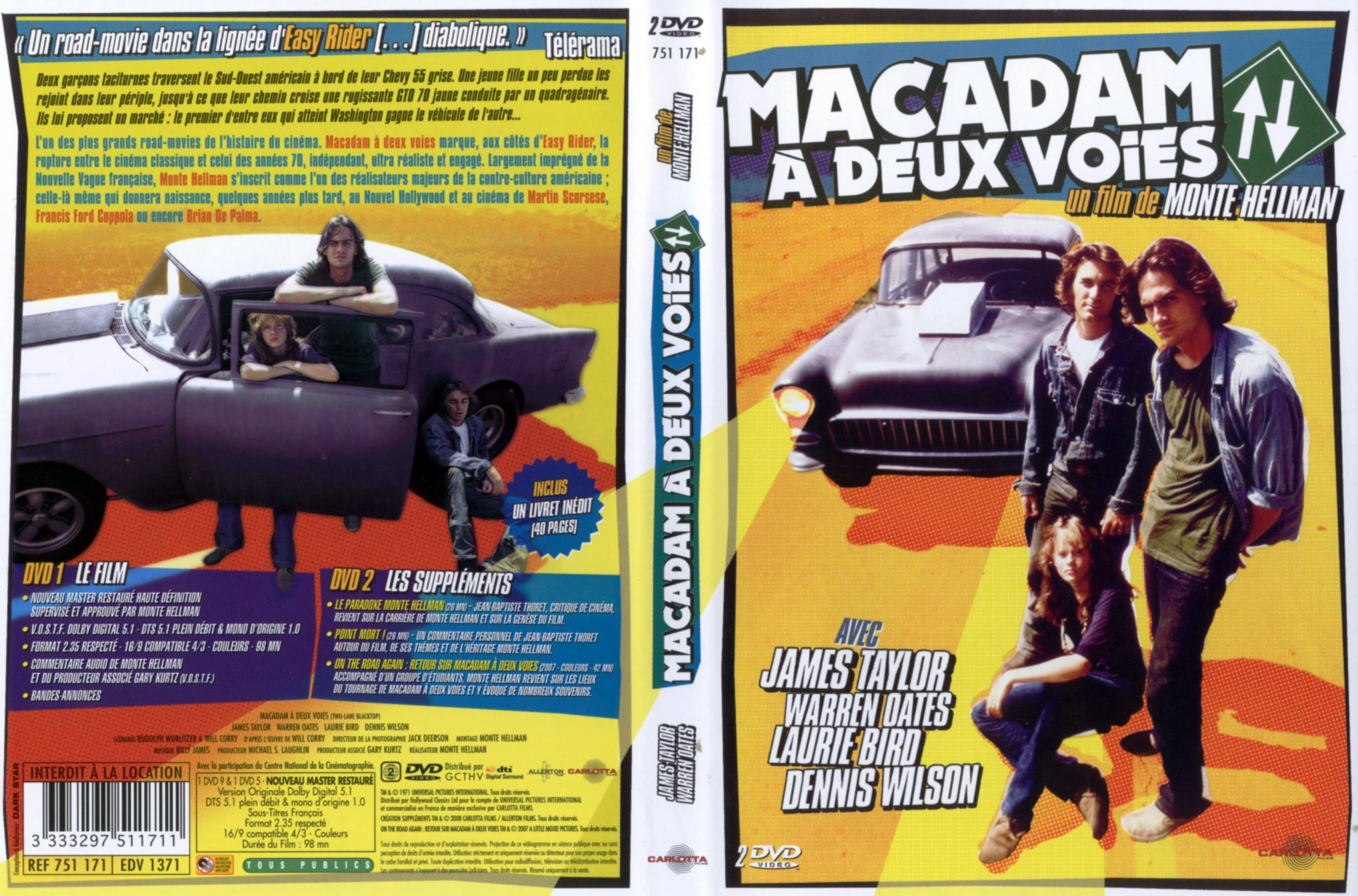 Jaquette DVD Macadam  deux voies