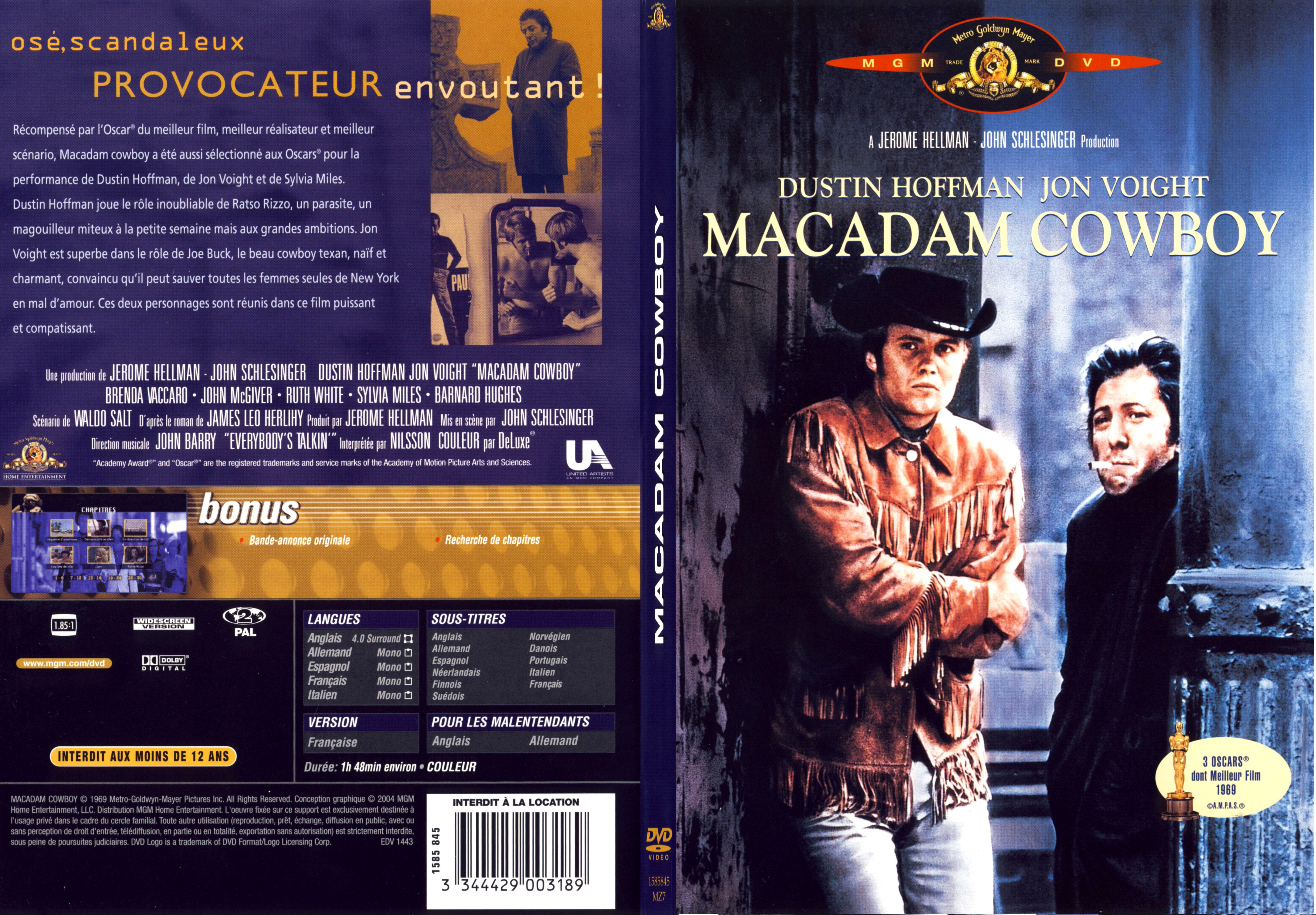 Jaquette DVD Macadam cowboy - SLIM