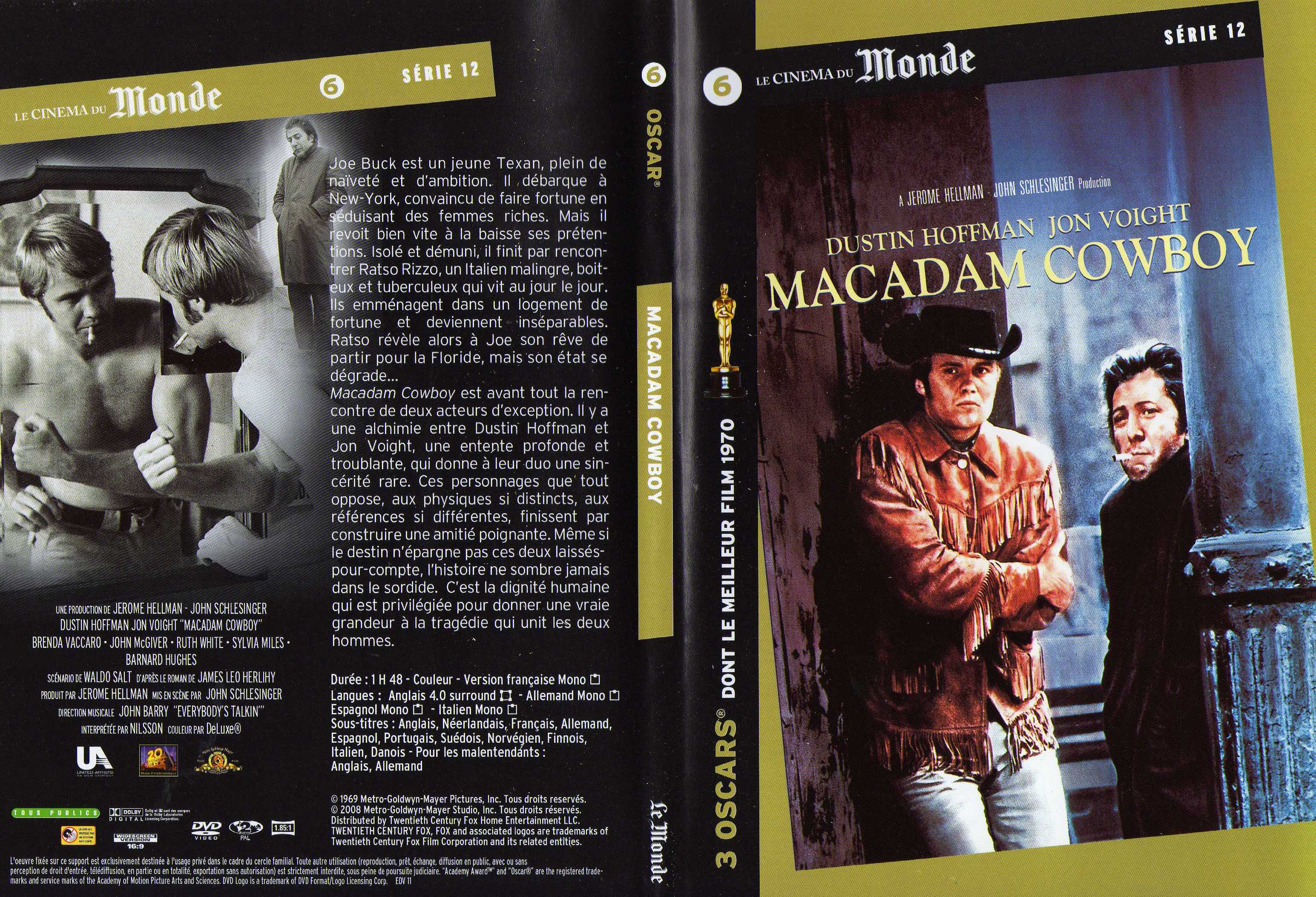 Jaquette DVD Macadam cowboy v2