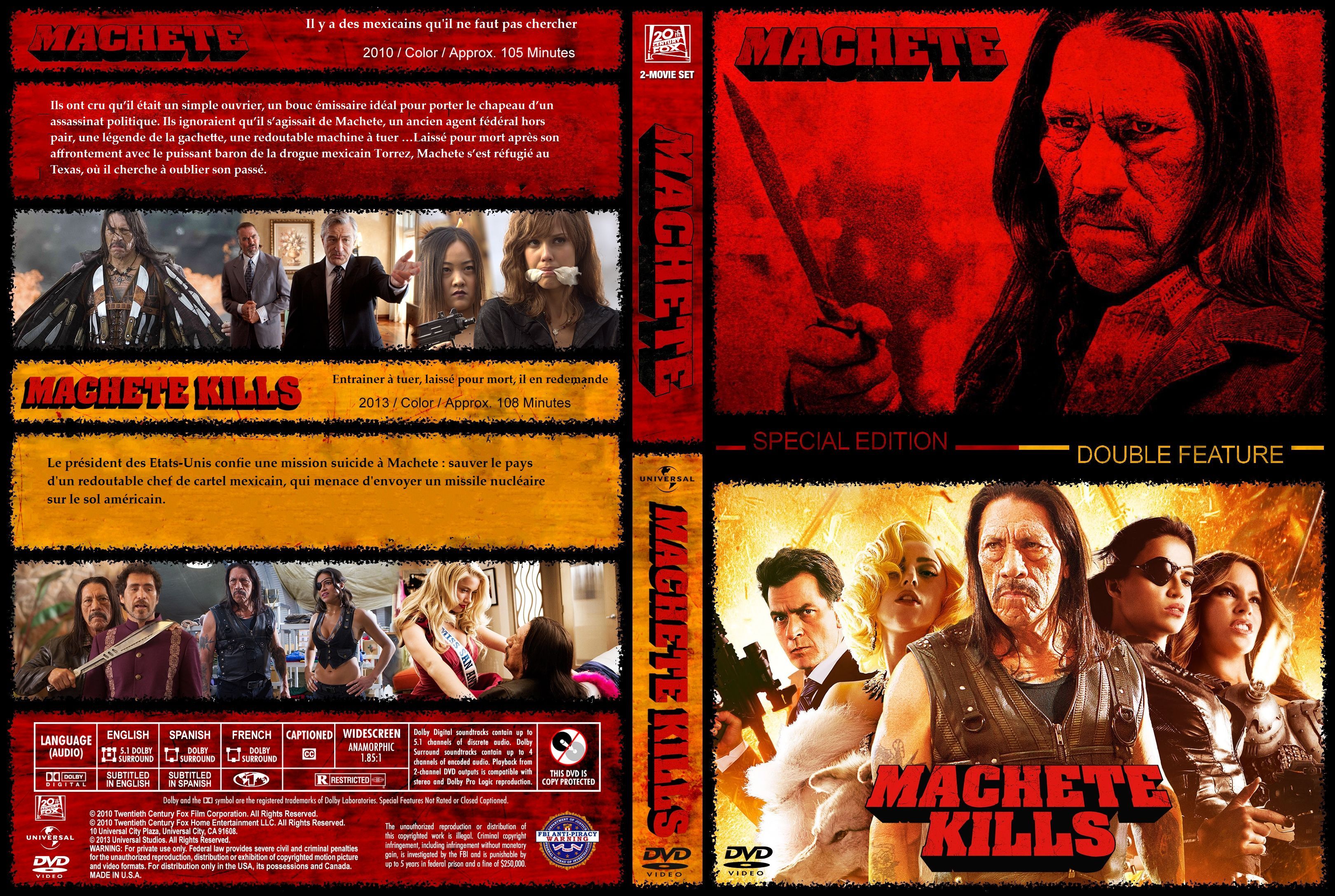 Jaquette DVD Machete - Machete Kills csutom