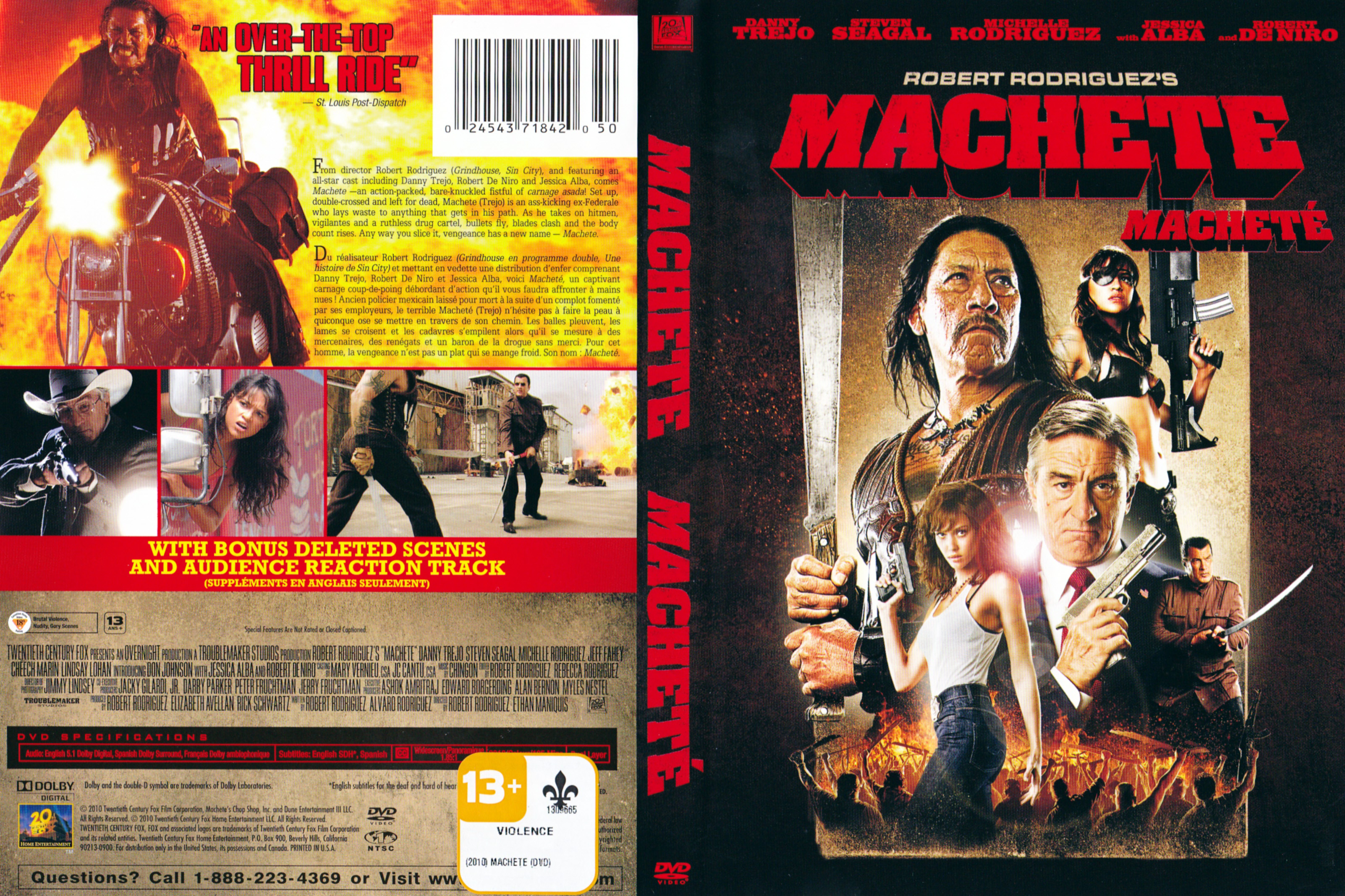 Jaquette DVD Machete - Machet (Canadienne)