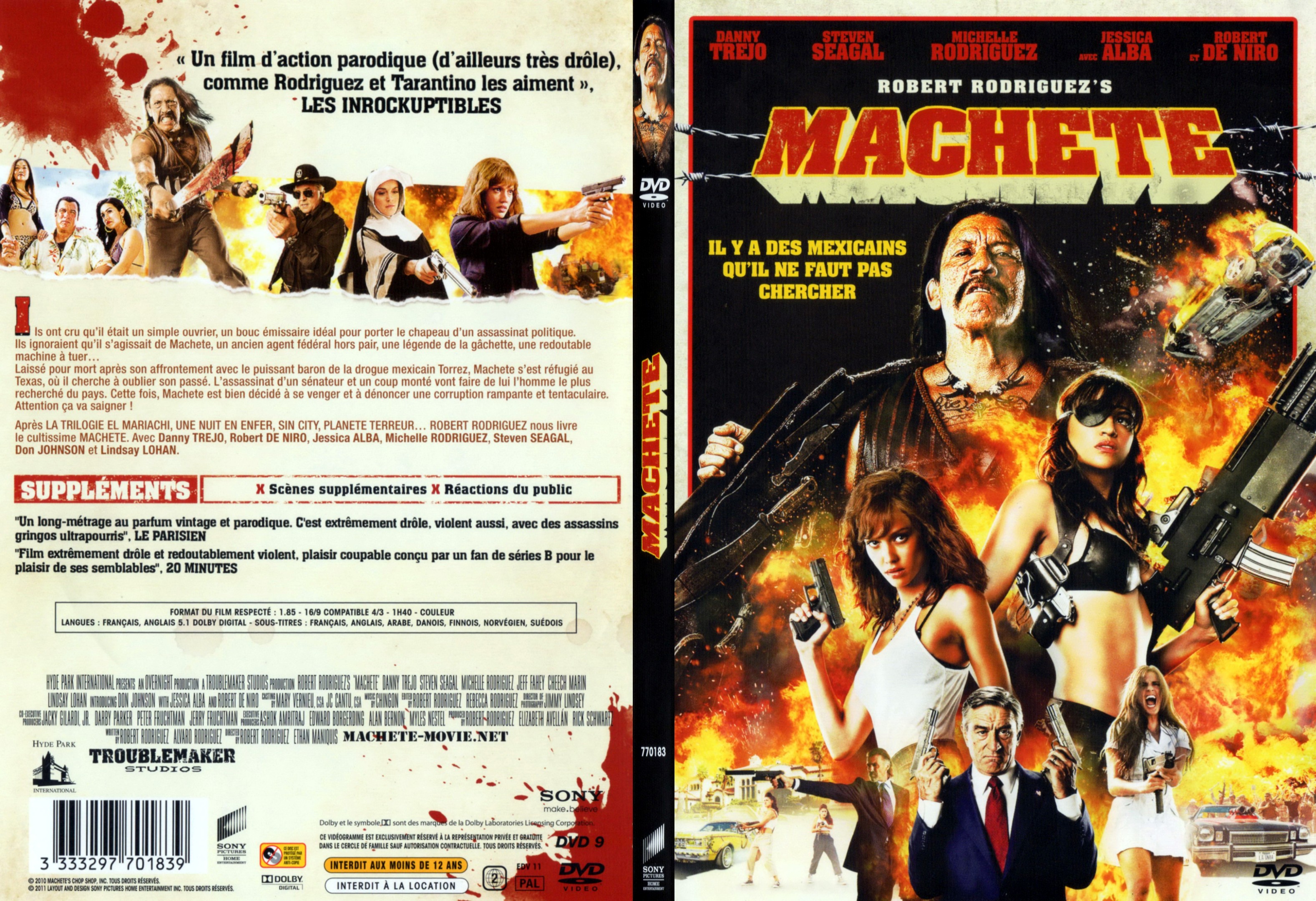 Jaquette DVD Machete - SLIM