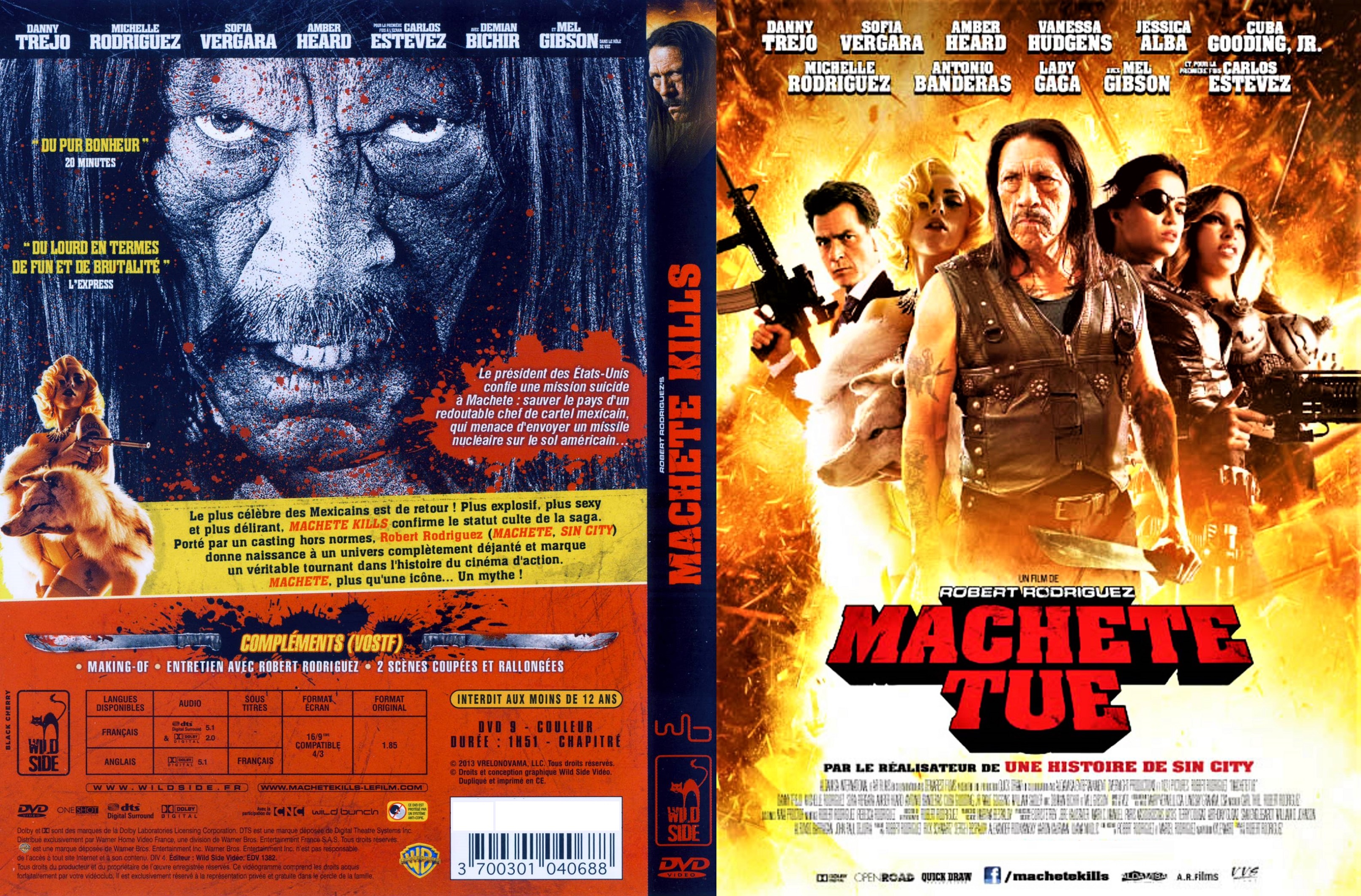 Jaquette DVD Machete tue custom 