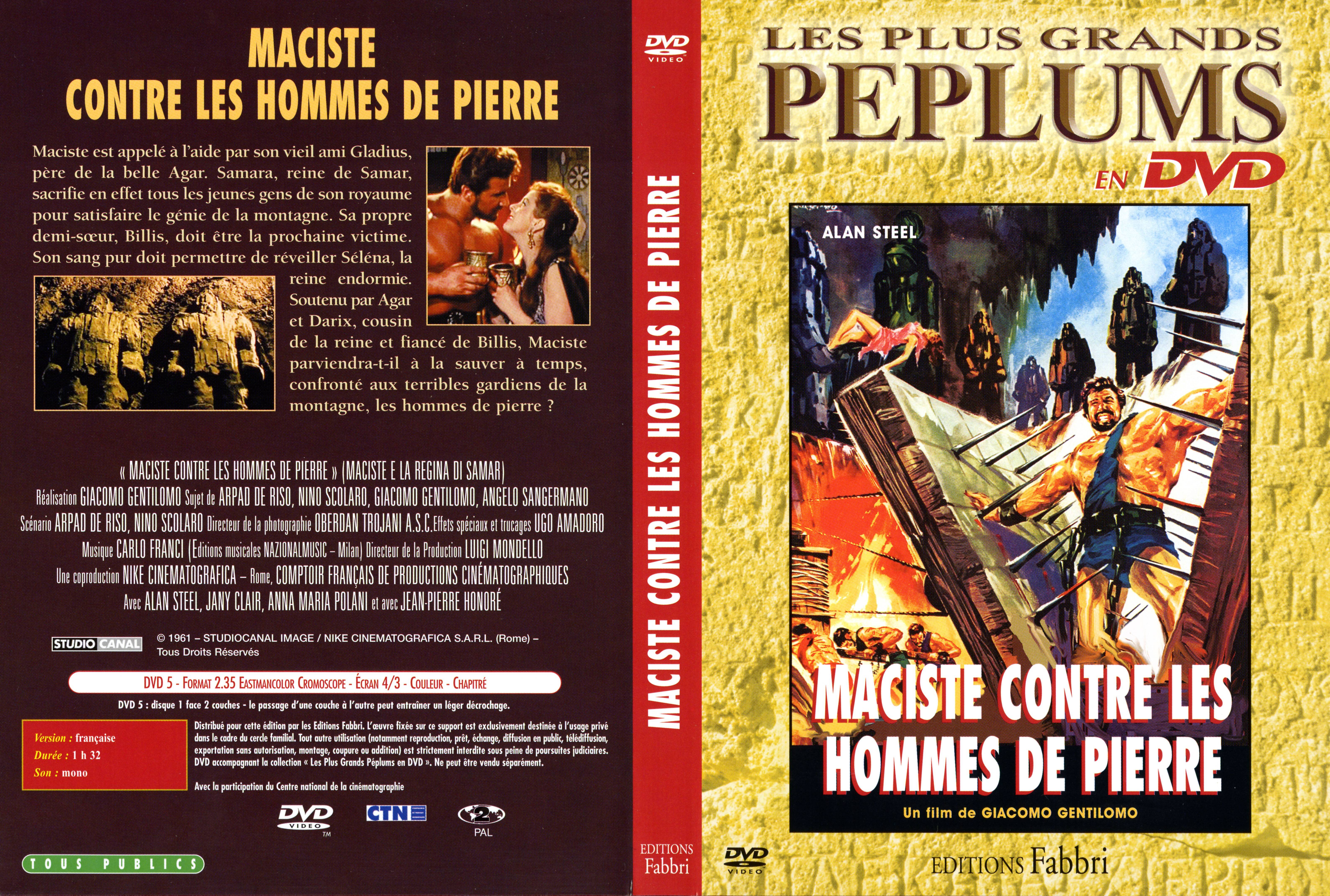 Jaquette DVD Maciste contre les hommes de pierre