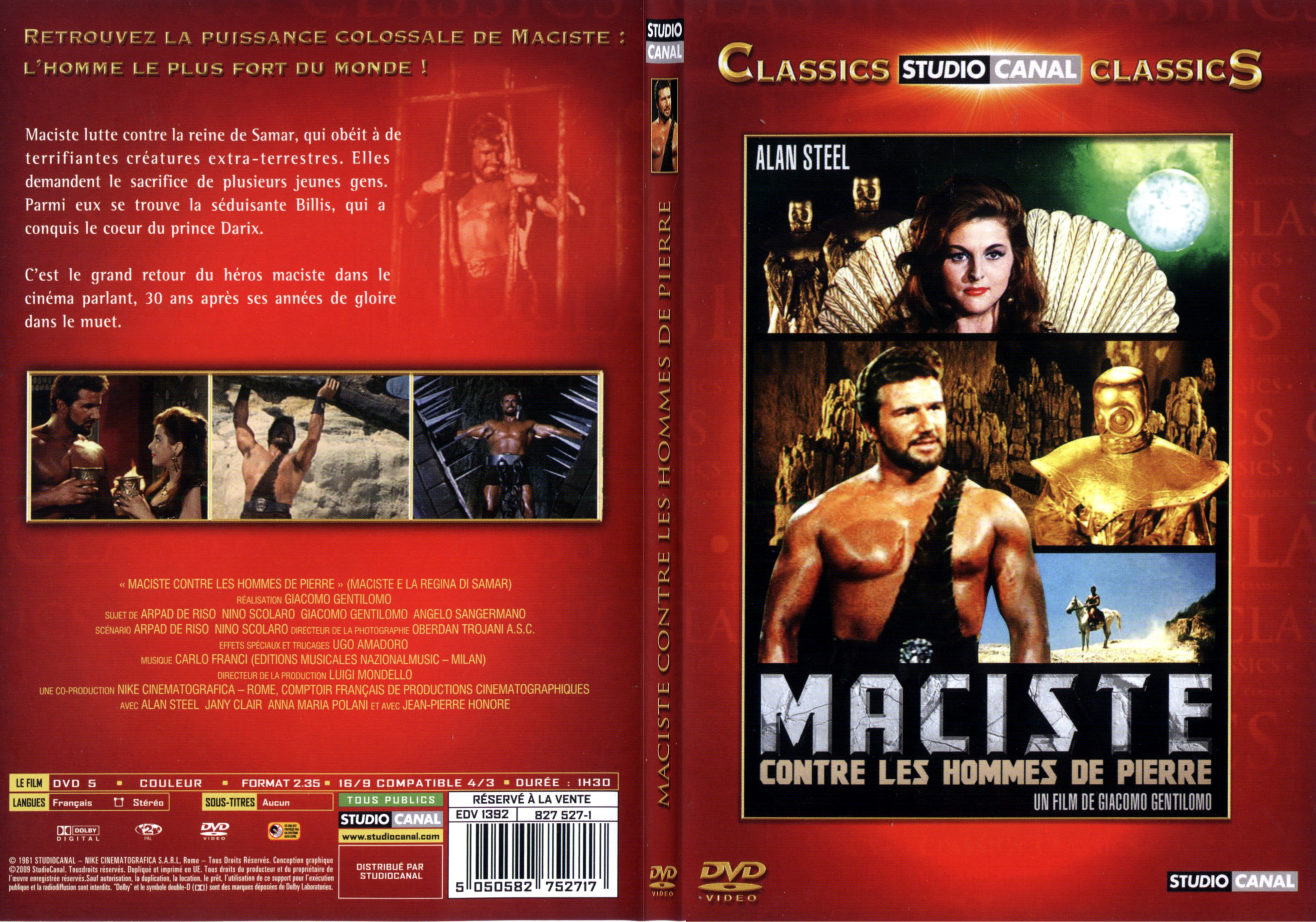 Jaquette DVD Maciste contre les hommes de pierre - SLIM