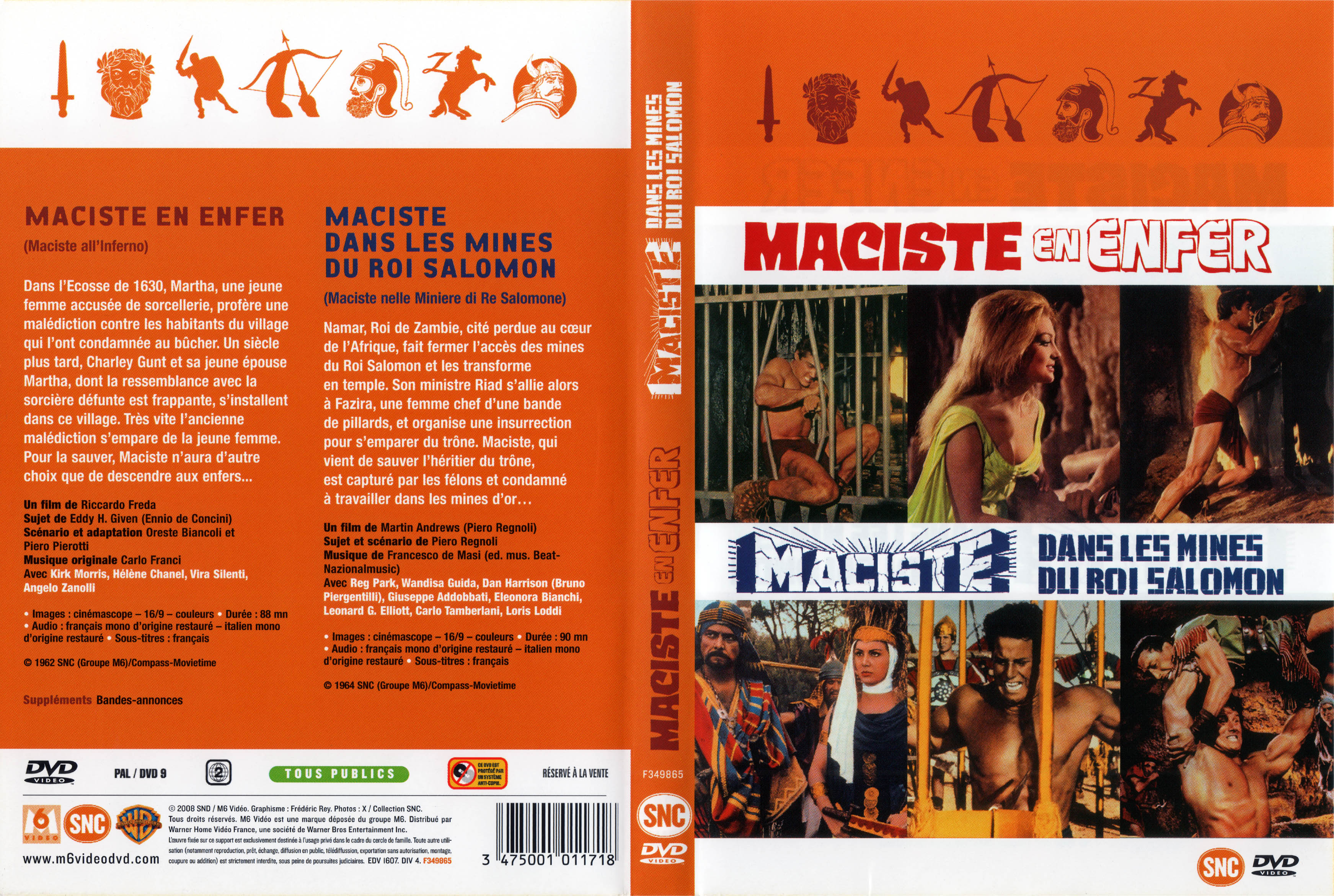 Jaquette DVD Maciste en enfer - Maciste dans les mines du Roi Salomon