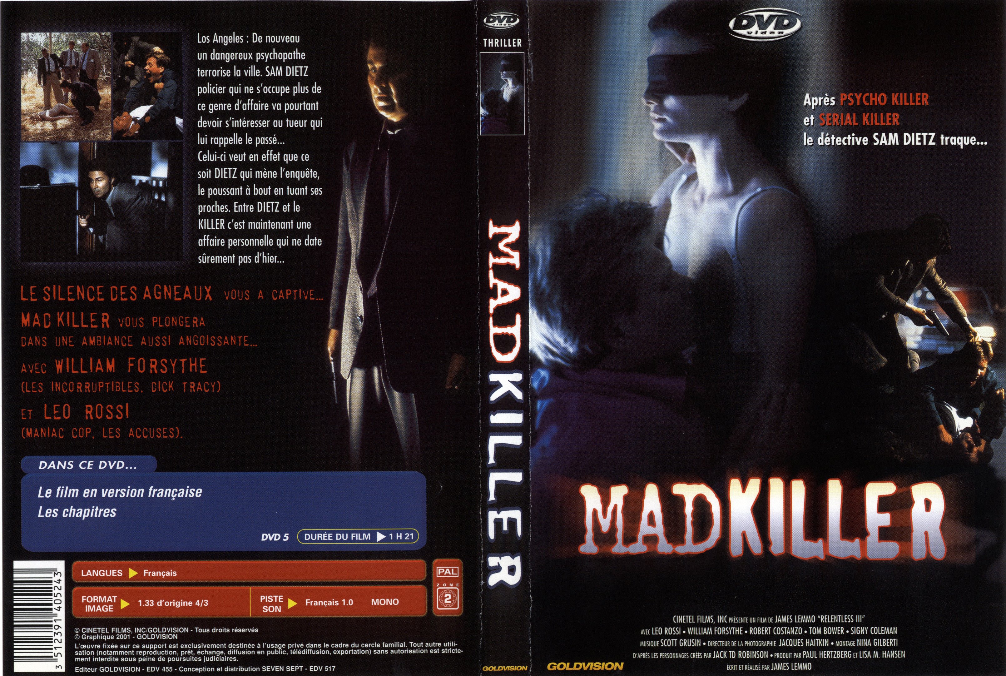Jaquette DVD Mad Killer