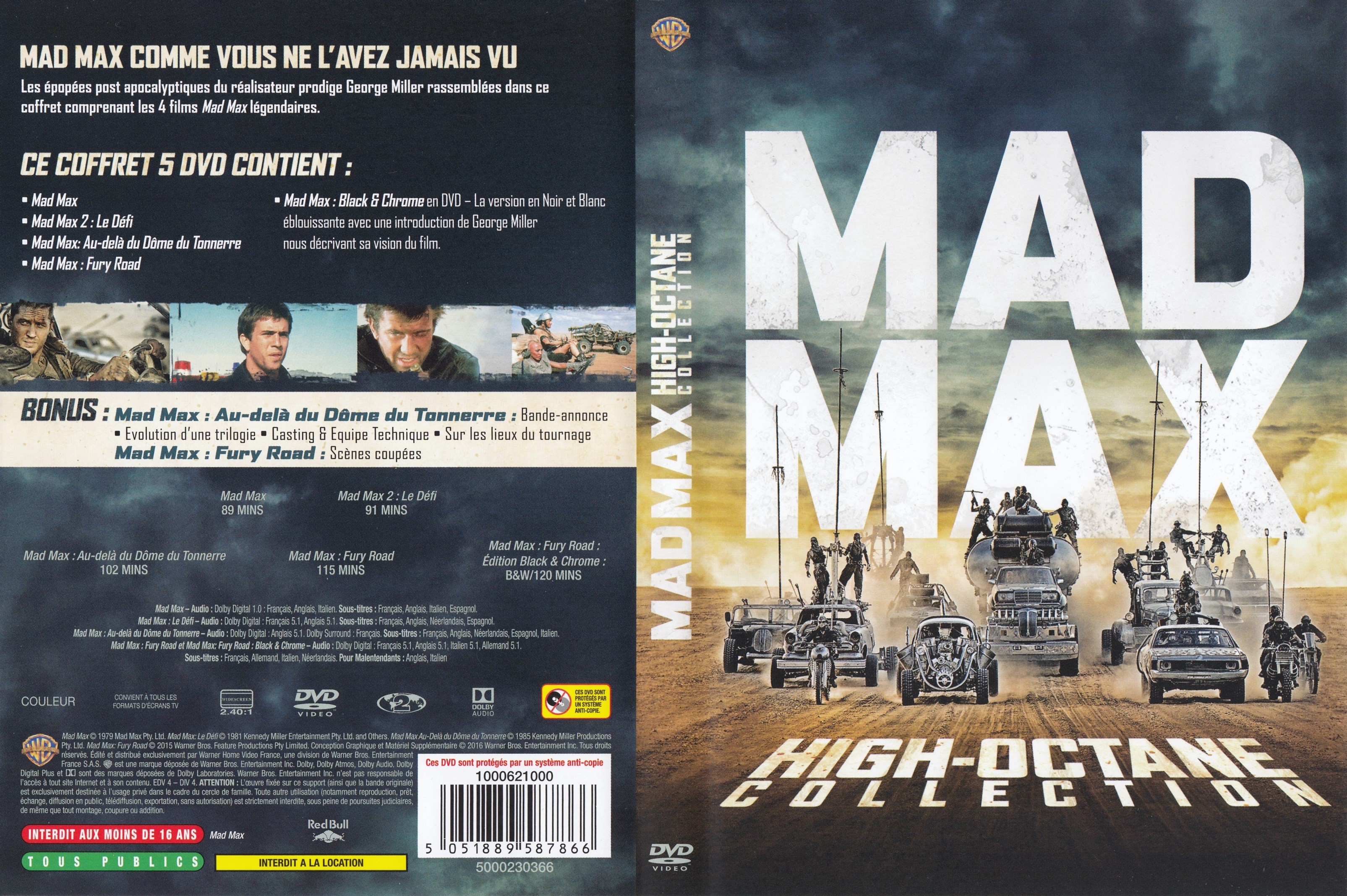 Jaquette DVD Mad Max COFFRET