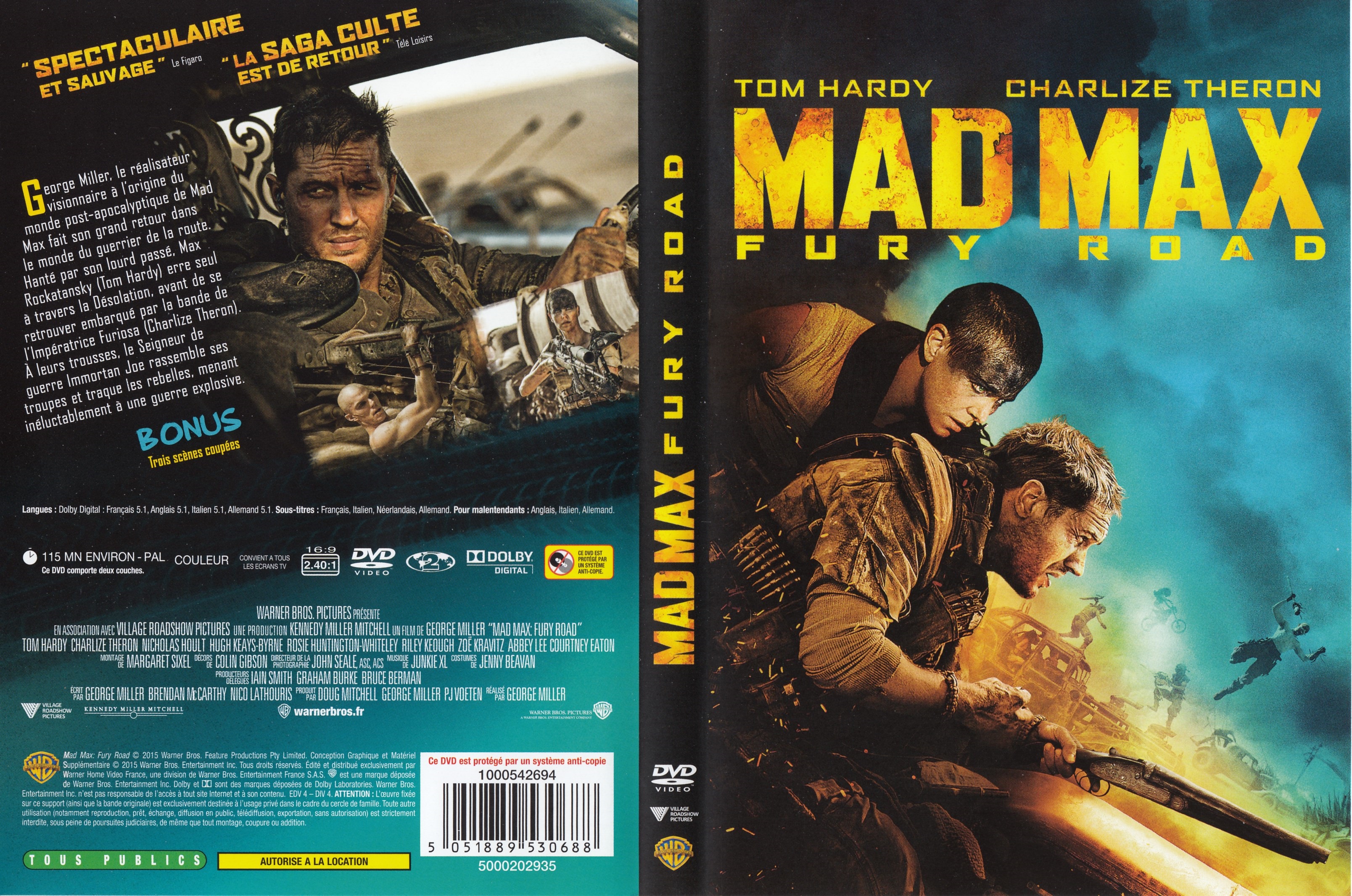 Jaquette DVD Mad Max: Fury Road