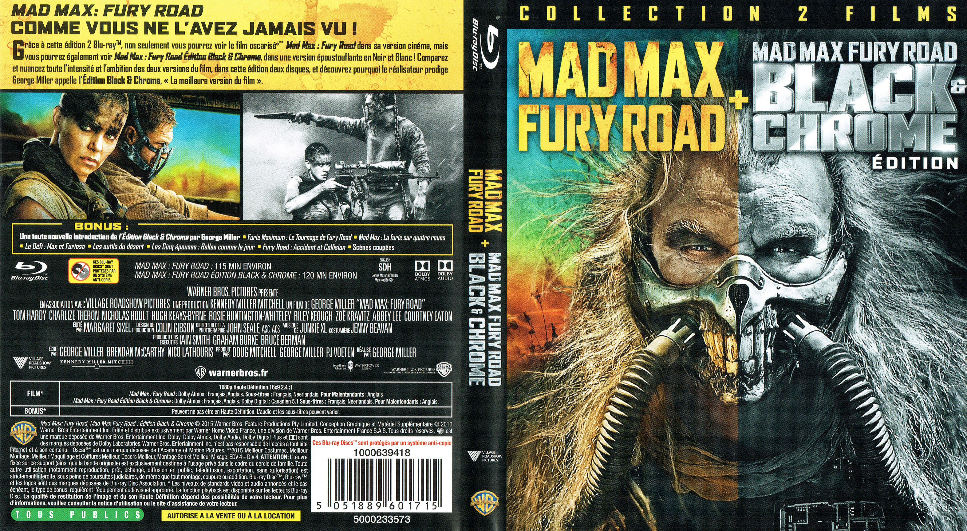 Jaquette DVD Mad Max: Fury Road (BLU-RAY) v2