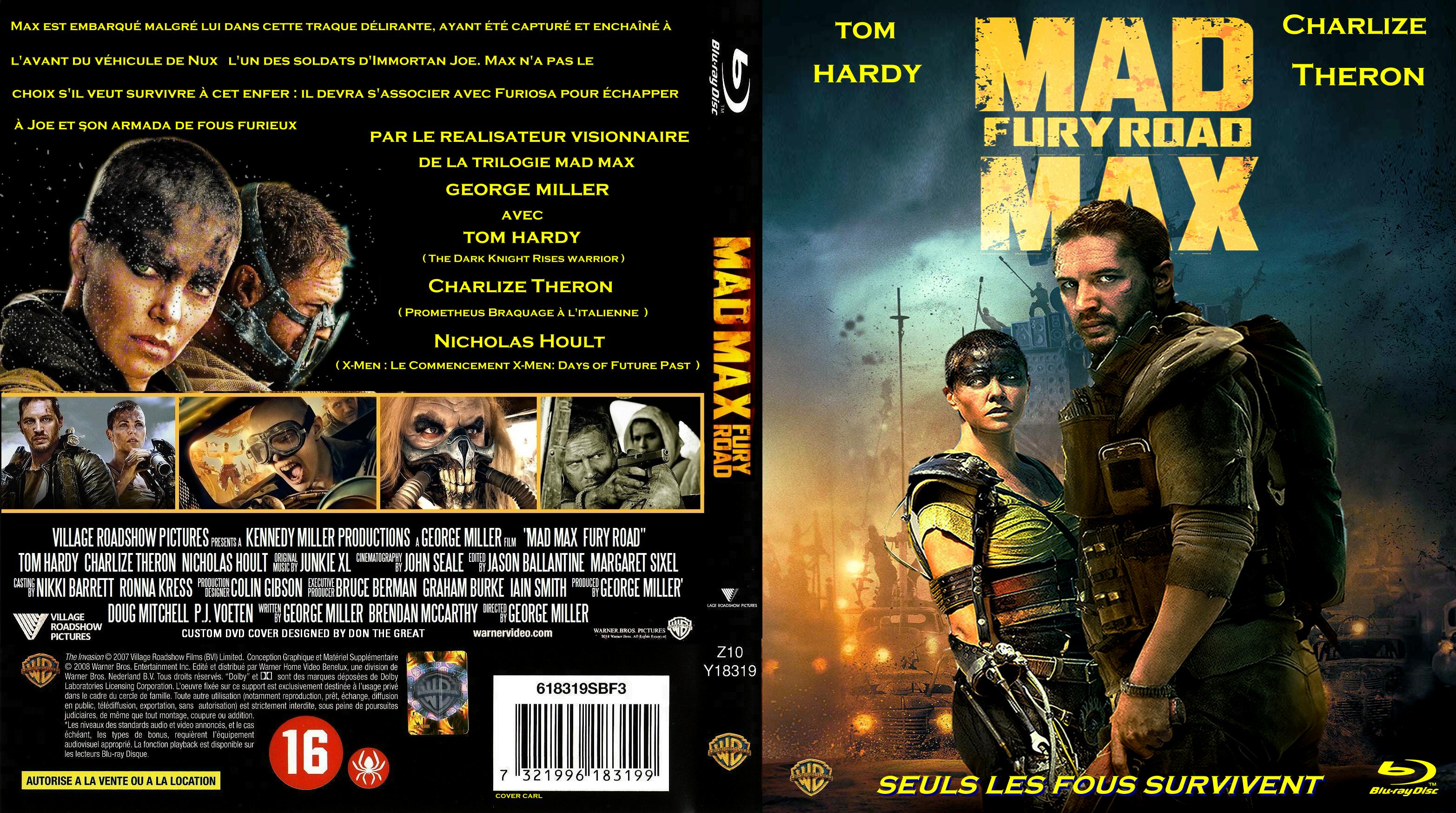 Jaquette DVD Mad Max: Fury Road custom (BLU-RAY)