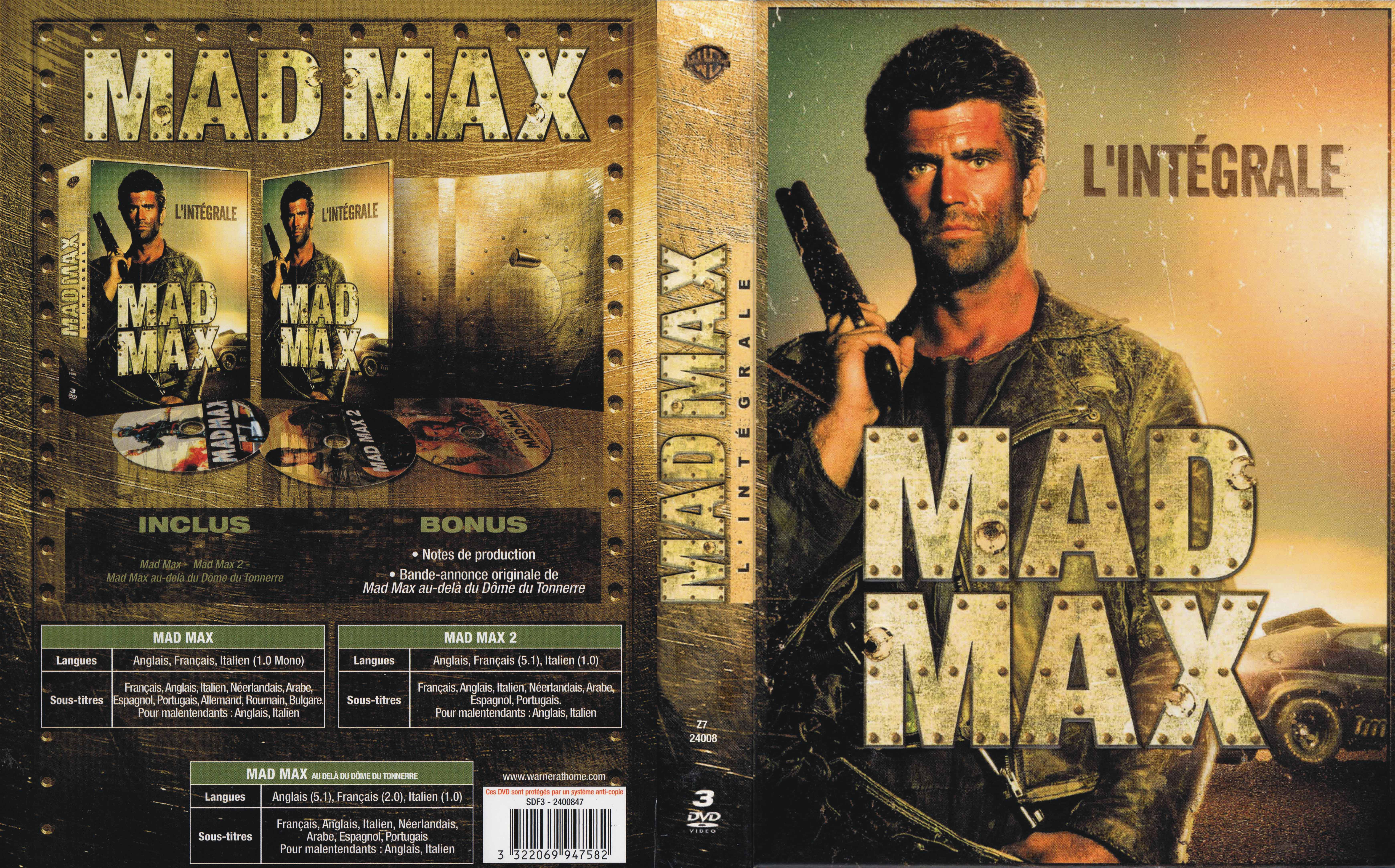 Jaquette DVD Mad Max (L