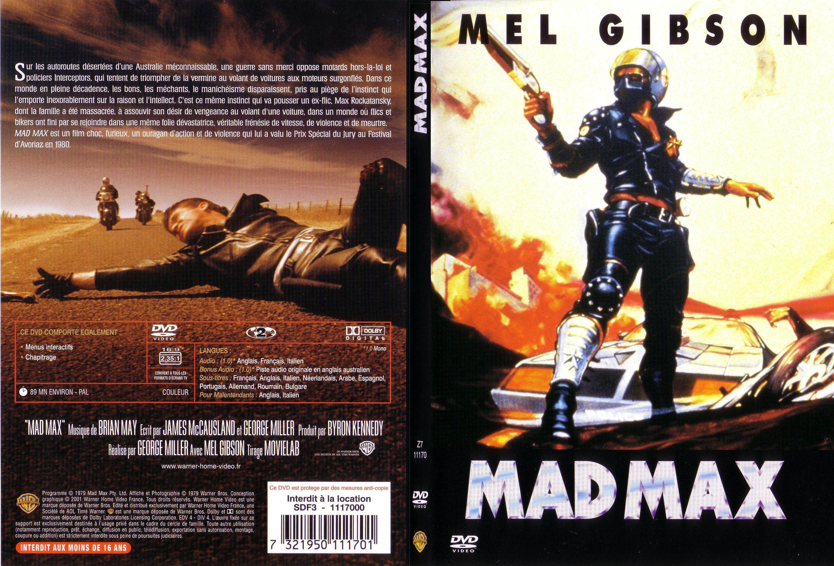 Jaquette DVD Mad Max - SLIM