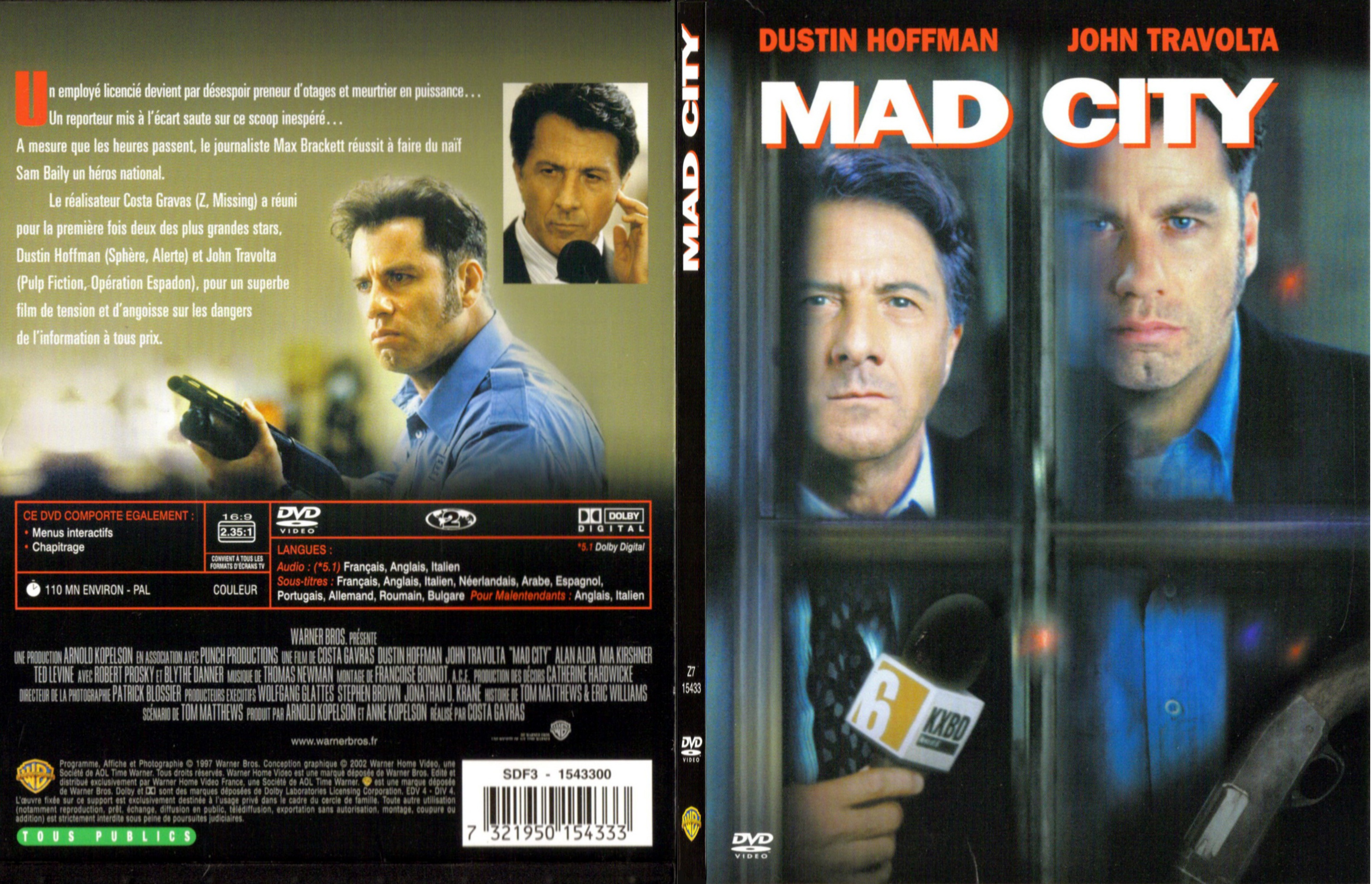 Jaquette DVD Mad city - SLIM