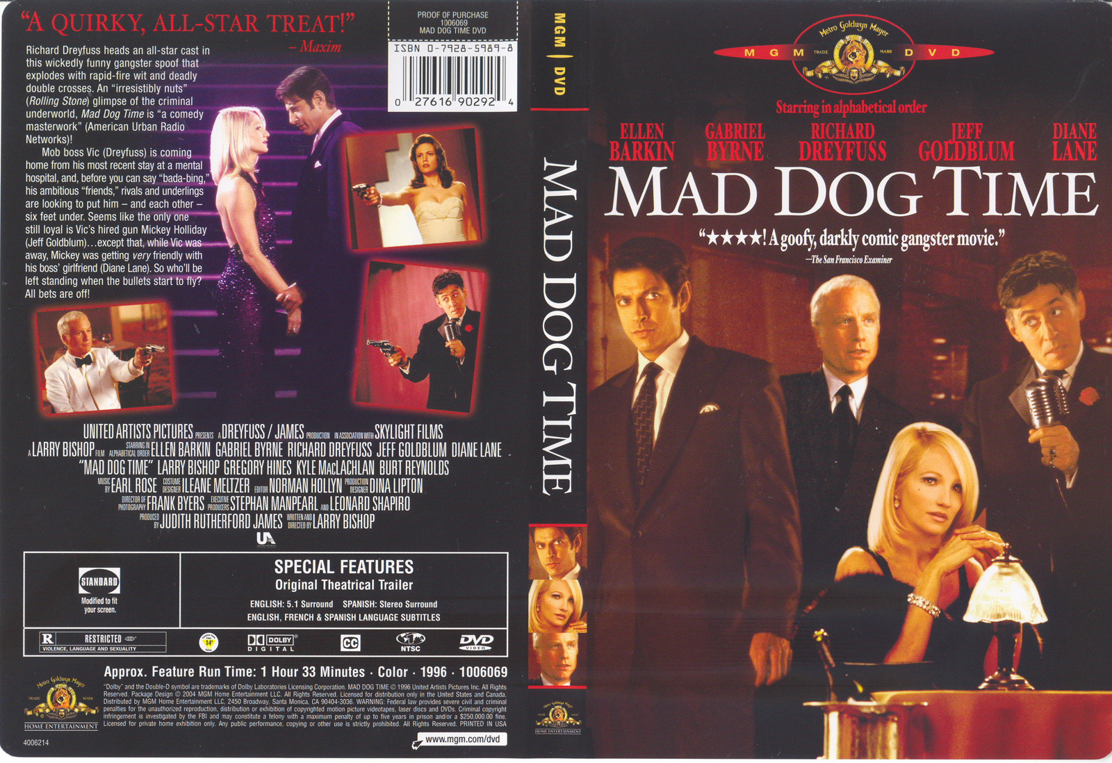 Jaquette DVD Mad dog time
