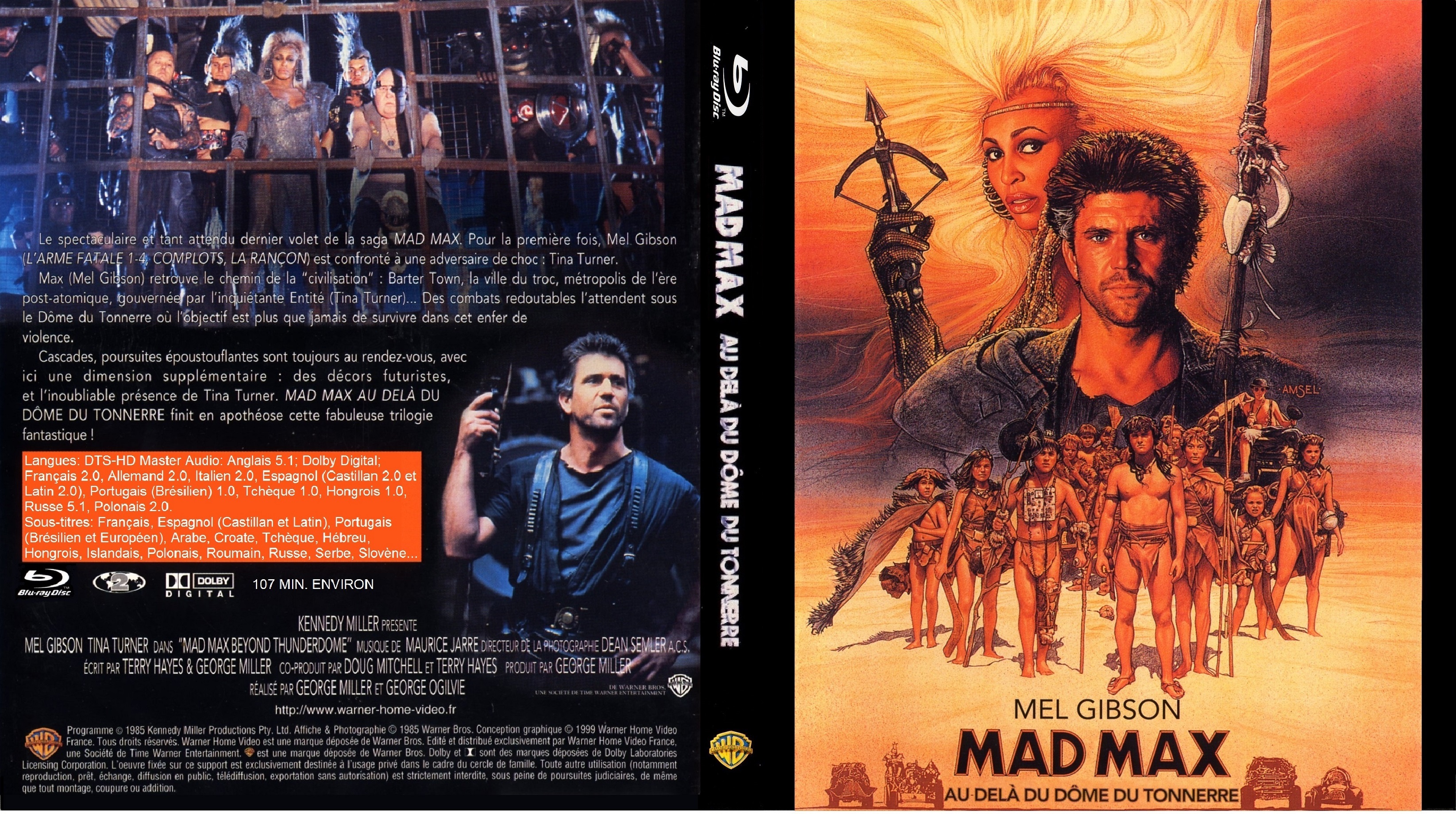 Jaquette DVD Mad max 3 custom (BLU-RAY)