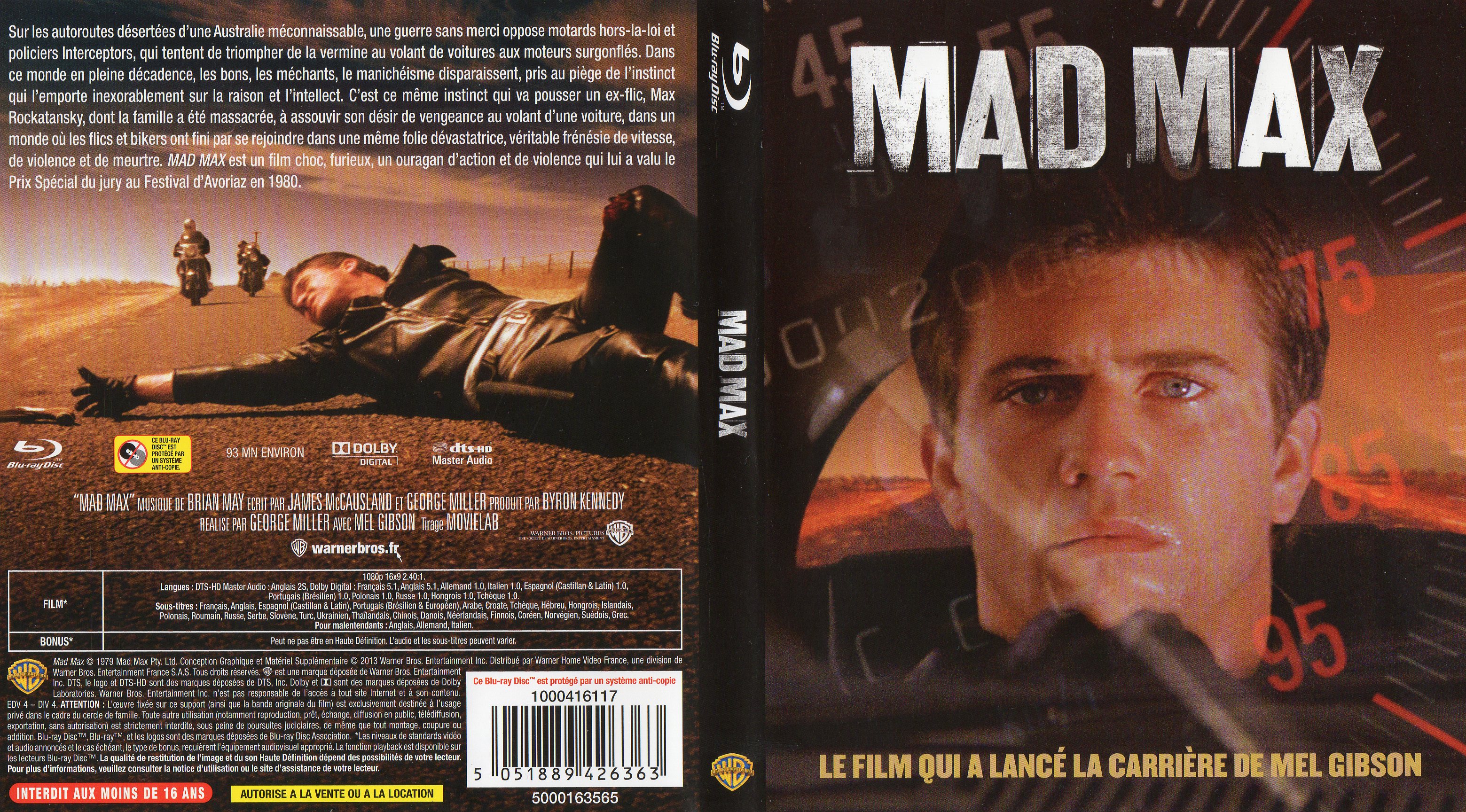Jaquette DVD Mad max (BLU-RAY)