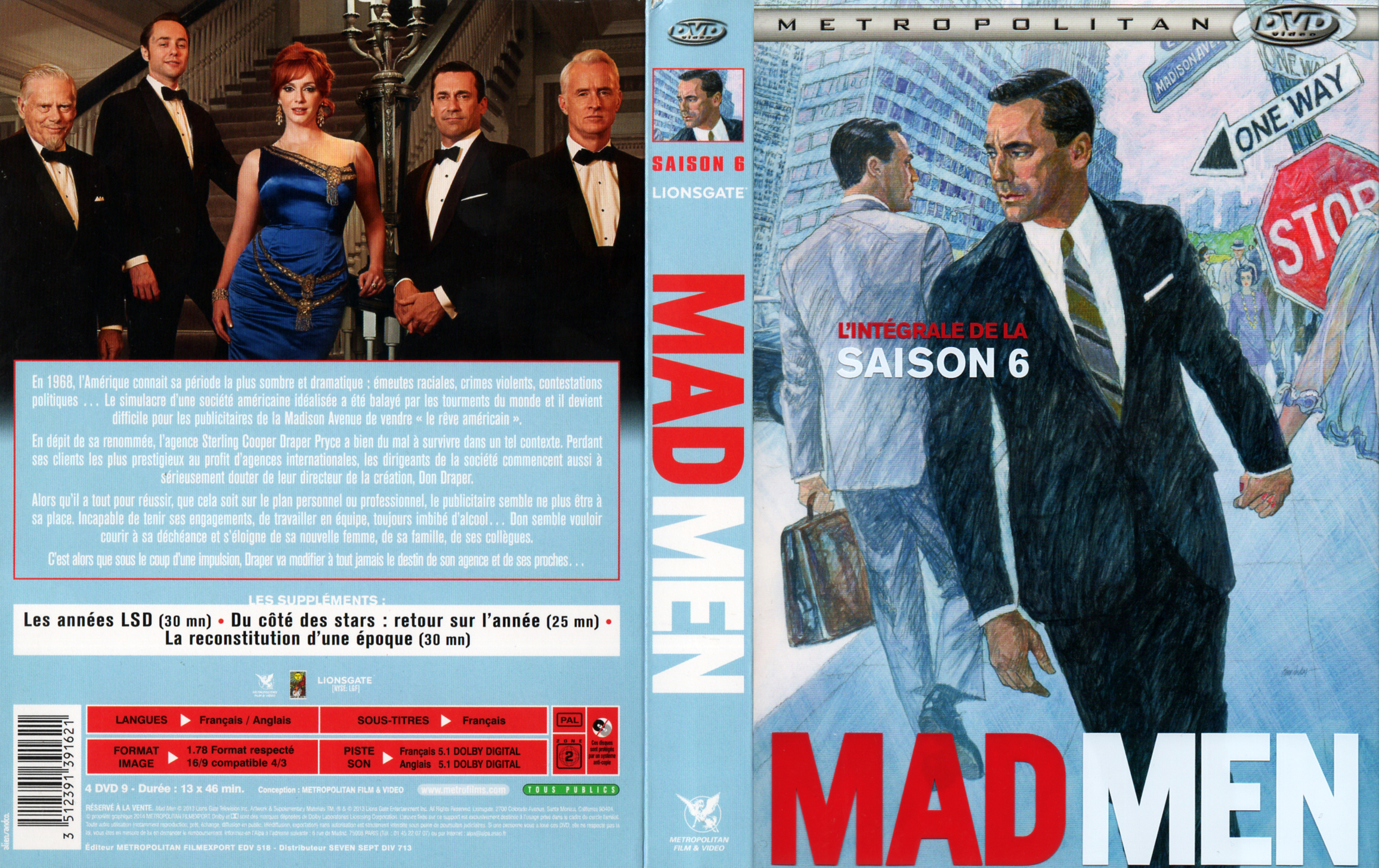 Jaquette DVD Mad men Saison 6