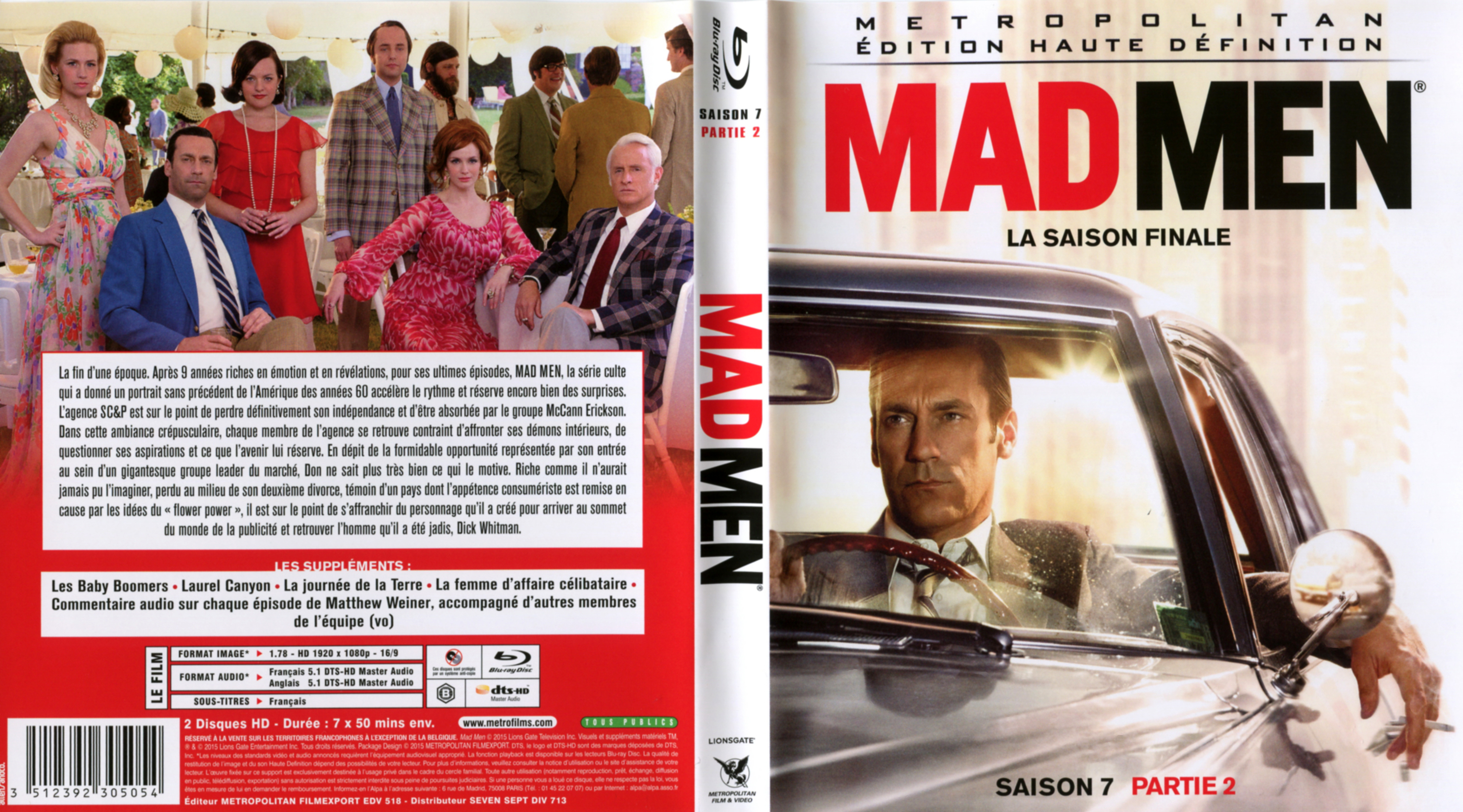 Jaquette DVD Mad men Saison 7 (BLU-RAY)
