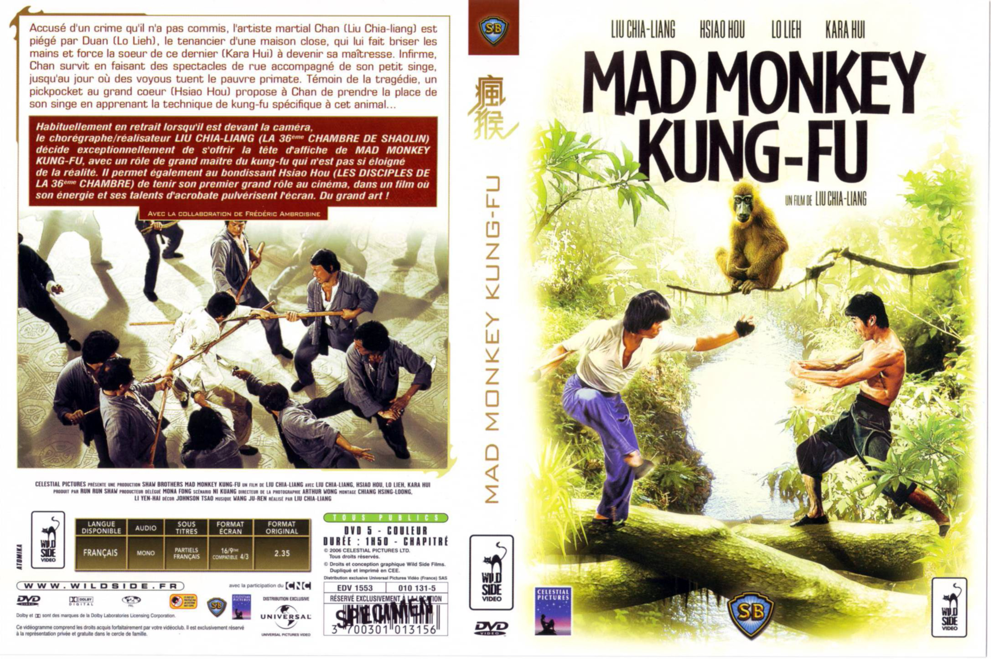 Jaquette DVD Mad monkey kung-fu