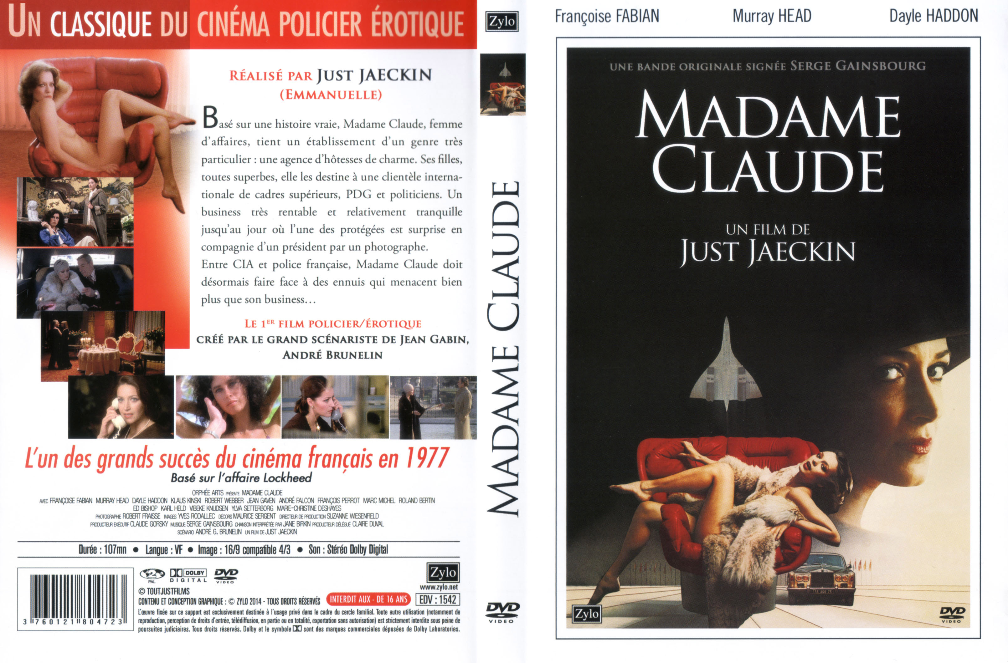 Jaquette DVD Madame Claude v2