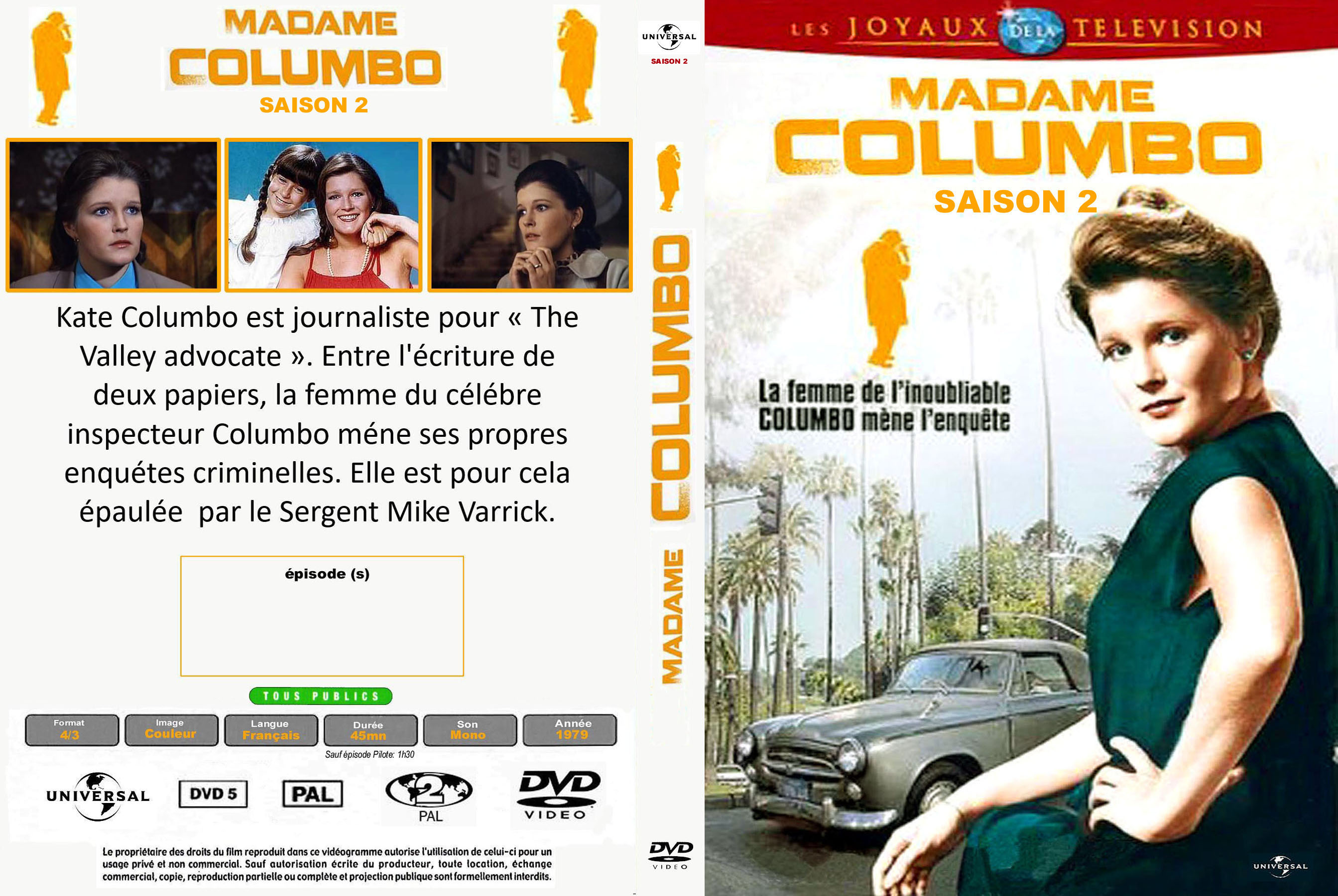 Jaquette DVD Madame Columbo saison 2 custom