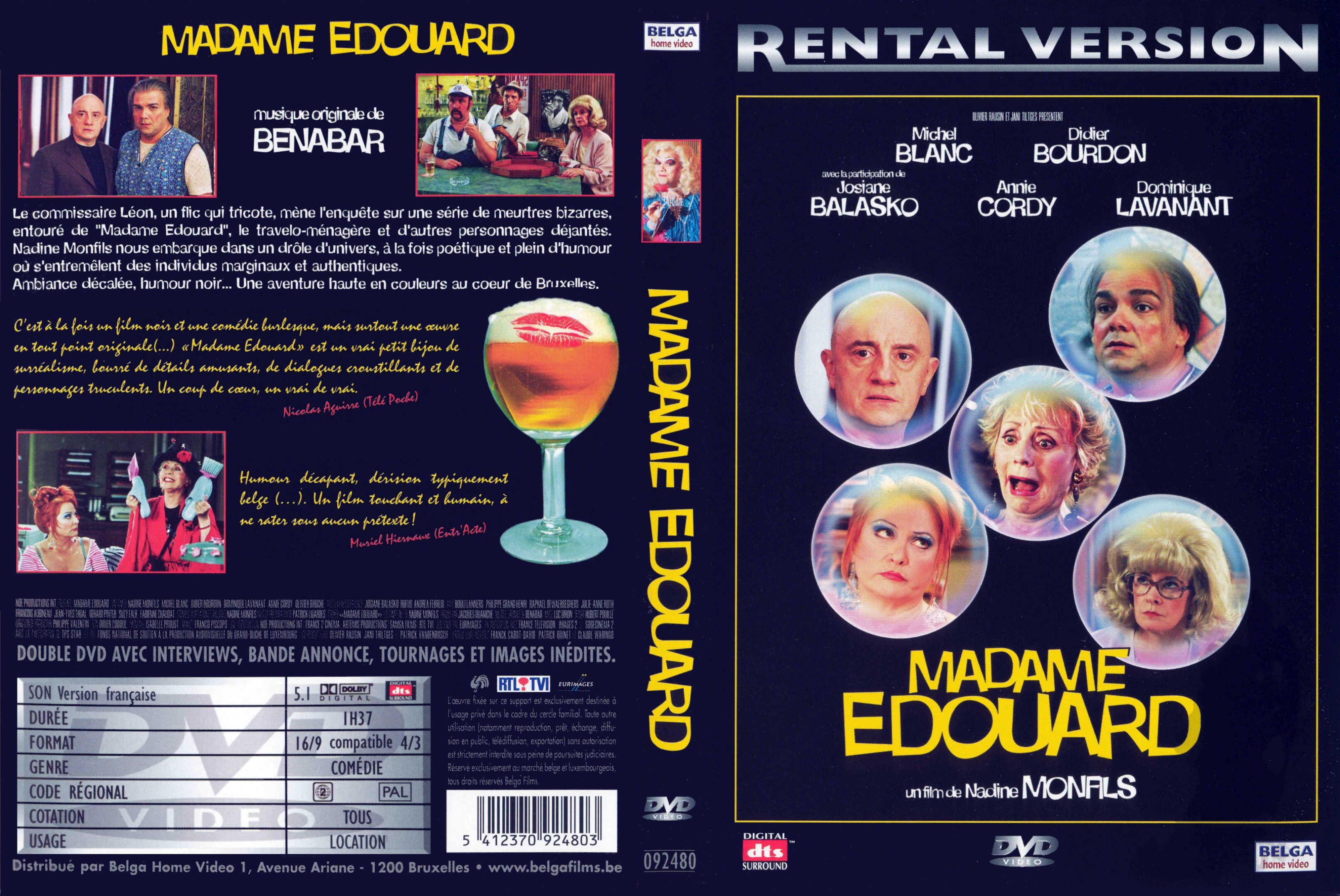 Jaquette DVD Madame Edouard v2