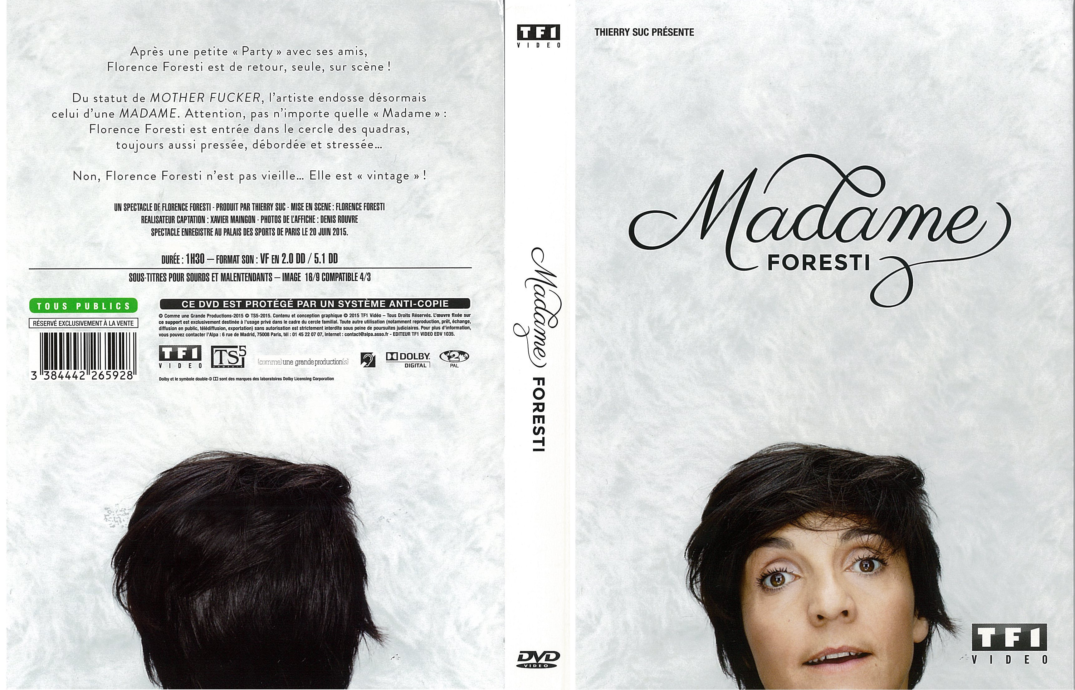 Jaquette DVD Madame Foresti