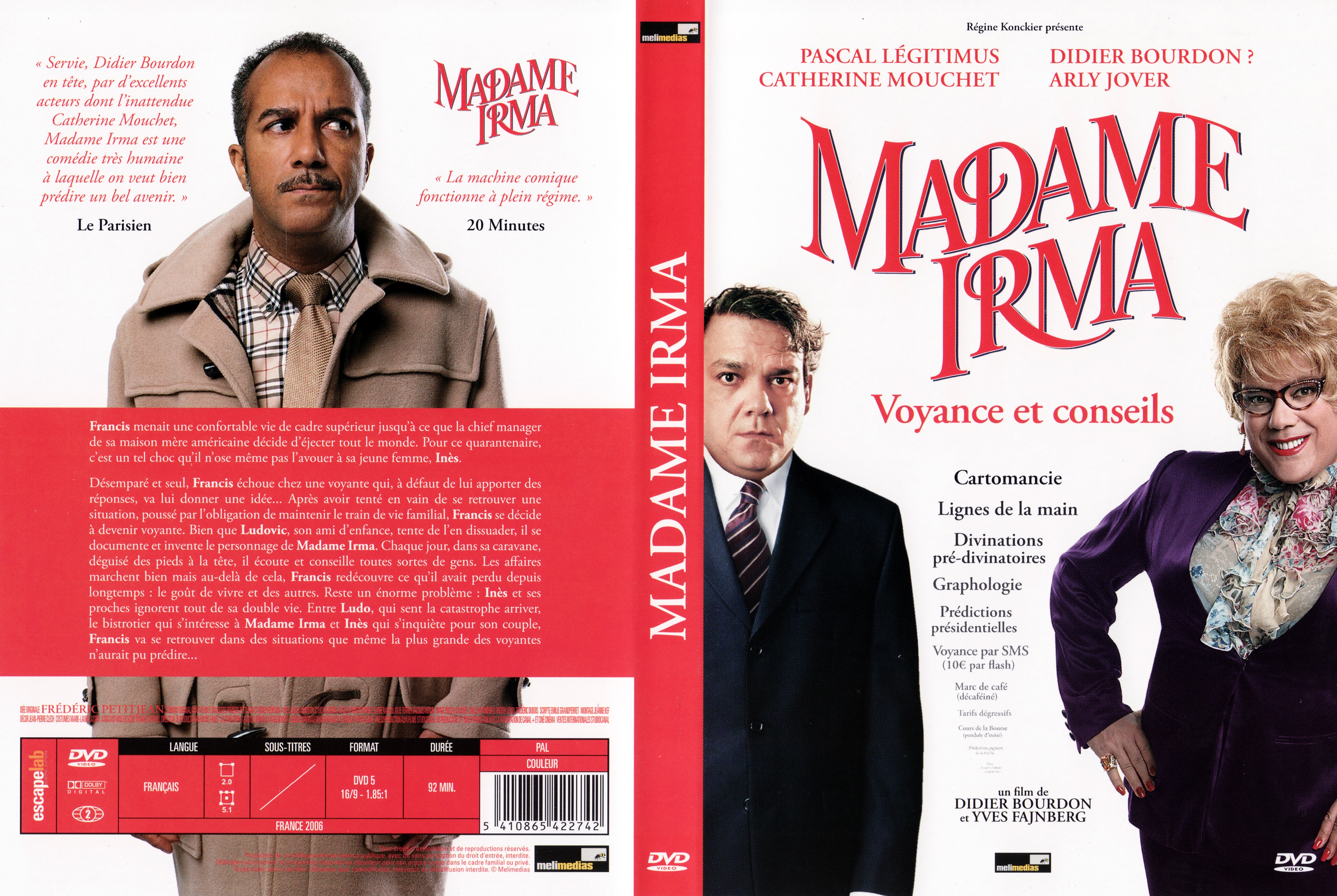 Jaquette DVD Madame Irma