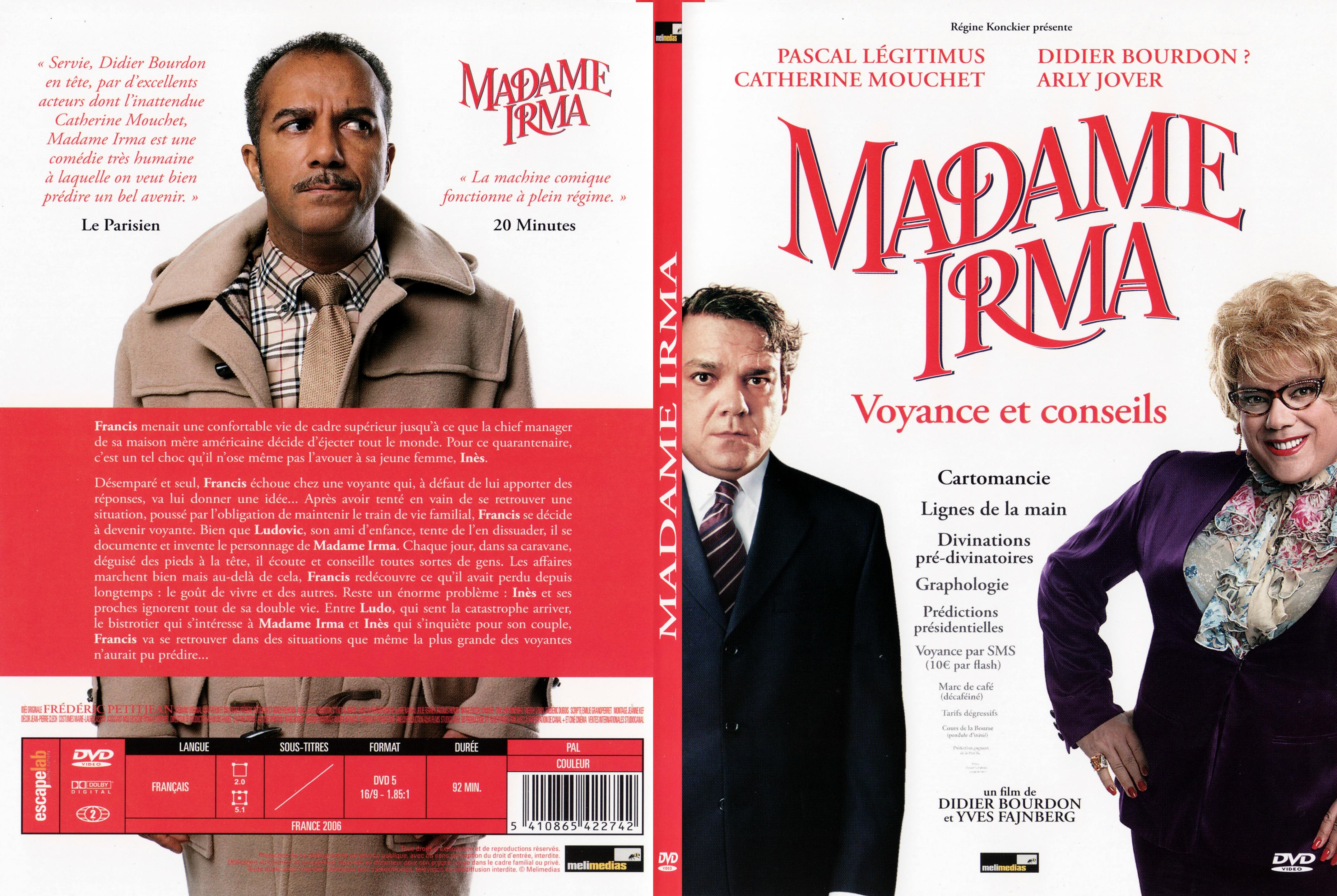 Jaquette DVD Madame Irma - SLIM