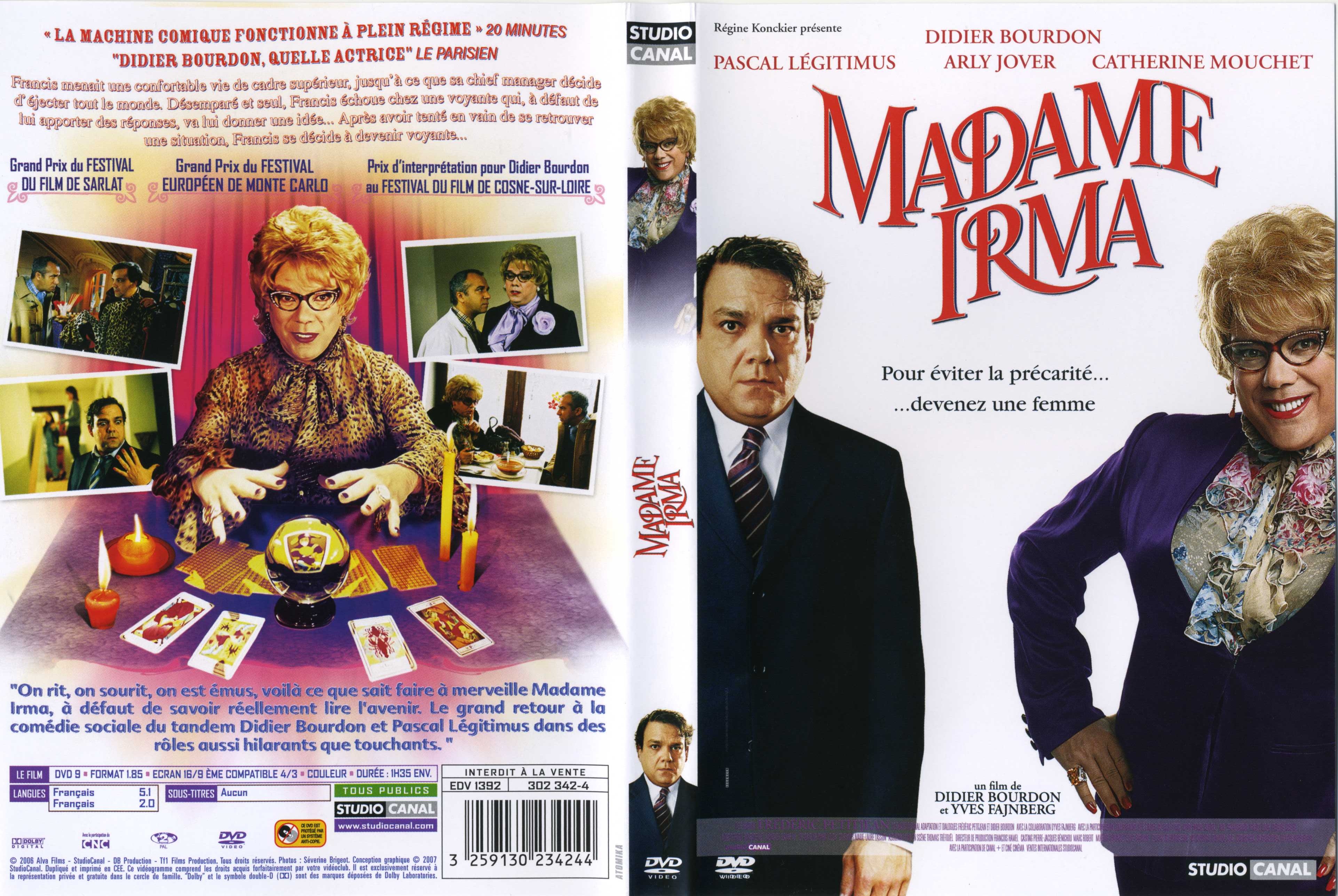 Jaquette DVD Madame Irma v2