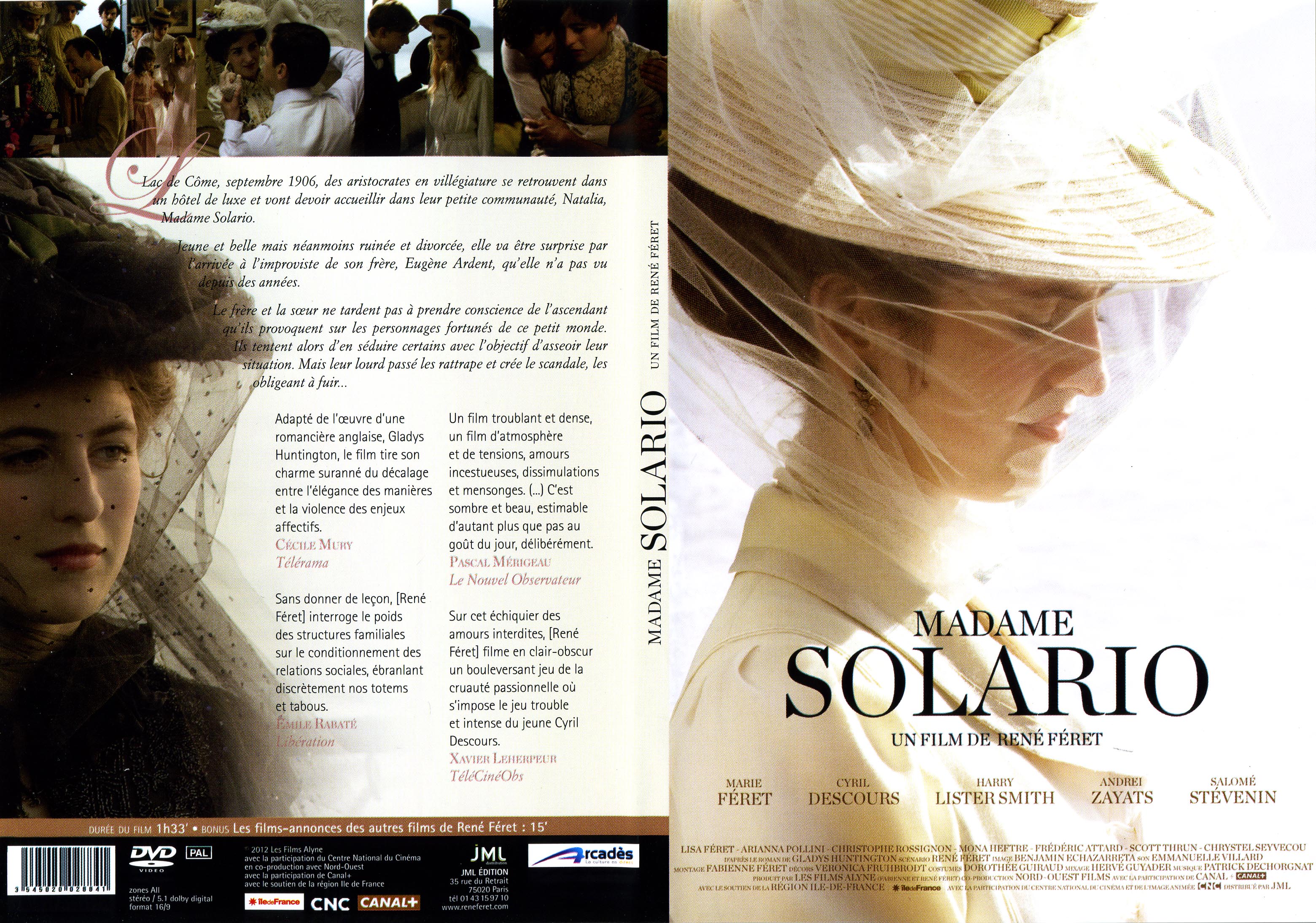 Jaquette DVD Madame Solario