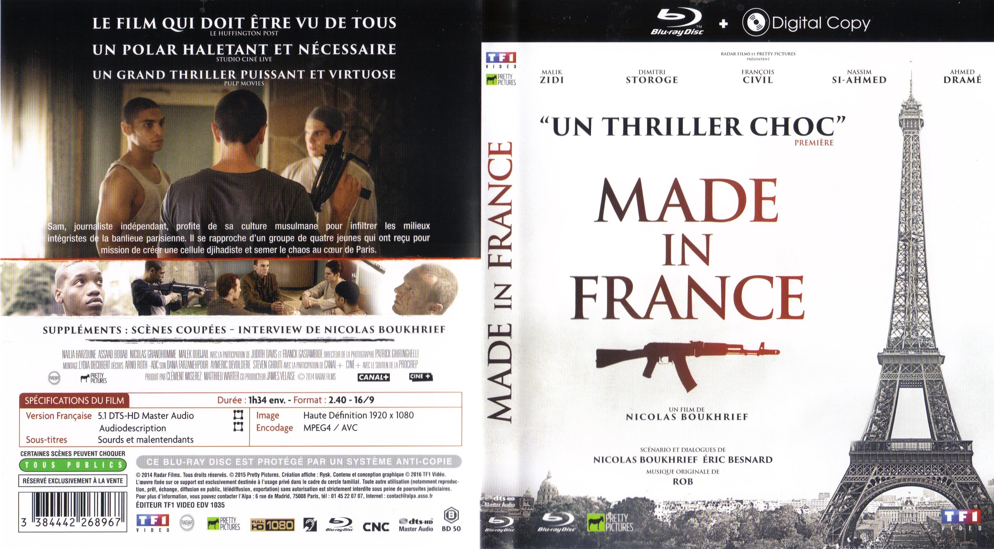 Jaquette DVD Made in France (BLU-RAY)